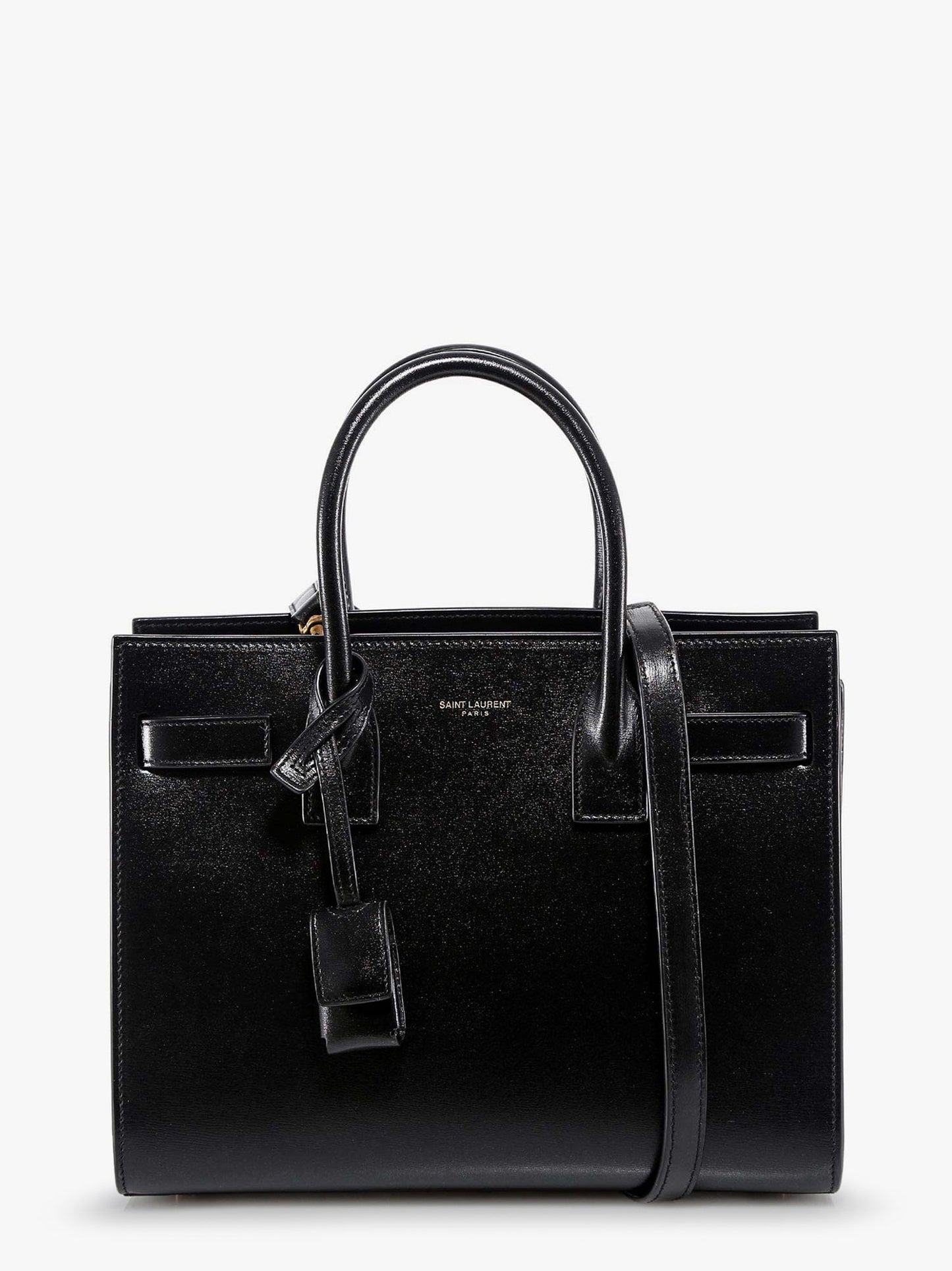 Saint Laurent Women Baby Sac De Jour Leather Handbag With Padlock SAINT LAURENT