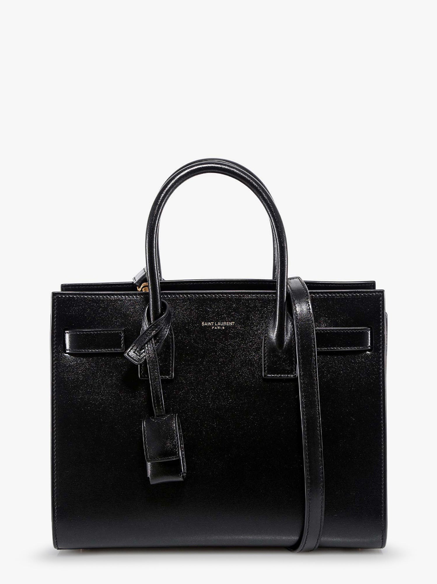 Saint Laurent Women Baby Sac De Jour Leather Handbag With Padlock SAINT LAURENT