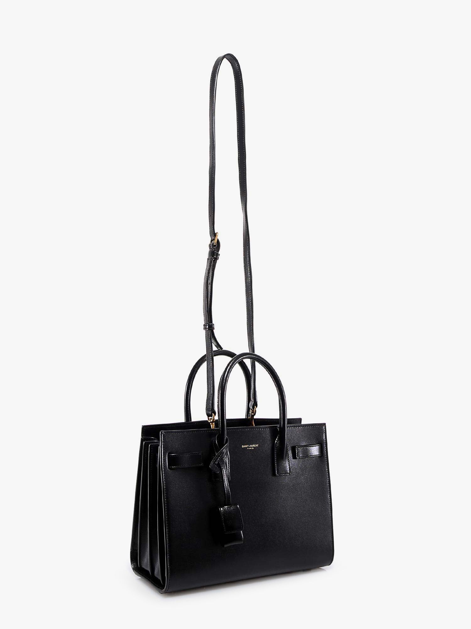 Saint Laurent Women Baby Sac De Jour Leather Handbag With Padlock SAINT LAURENT