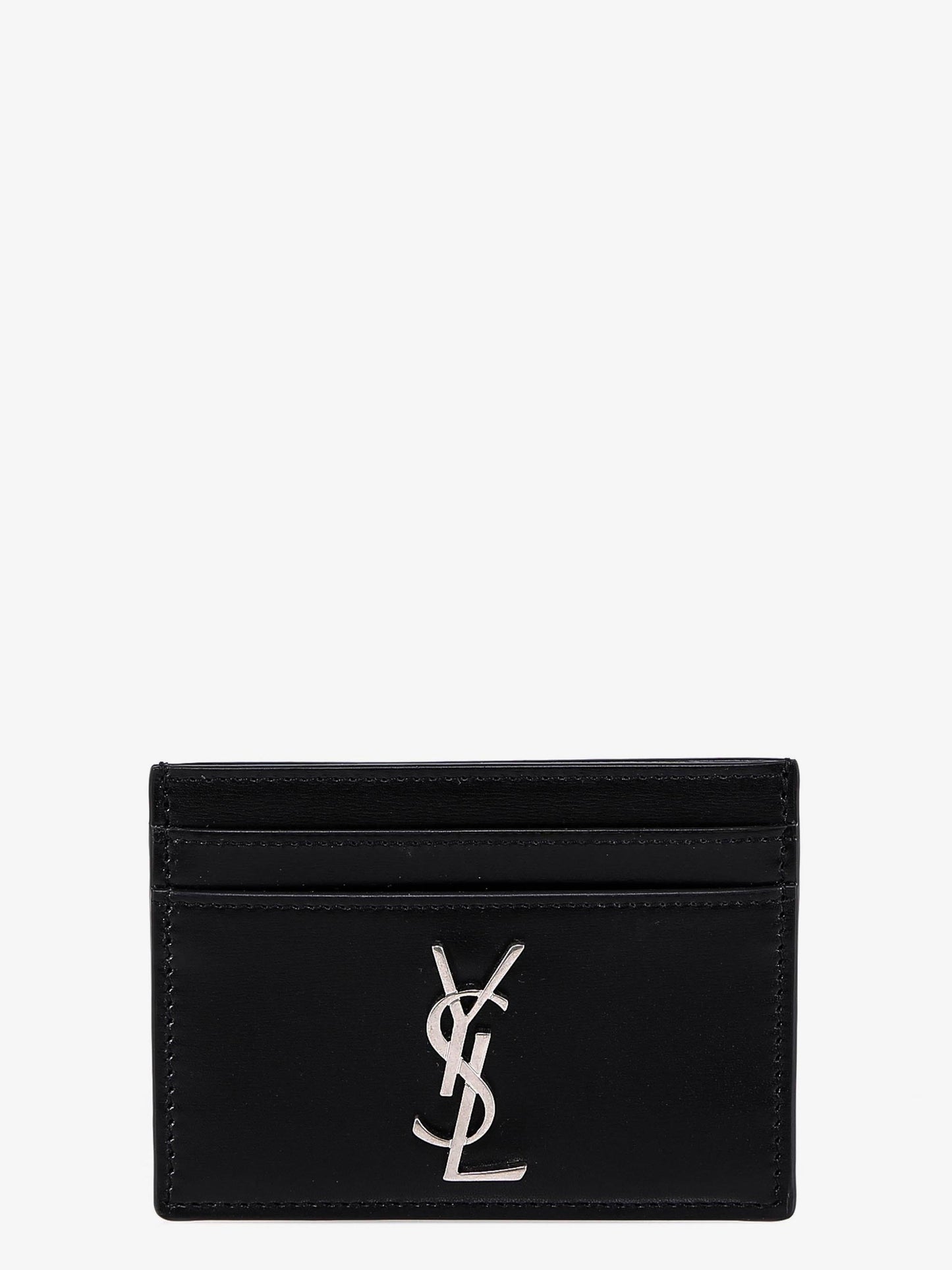 Saint Laurent Men Cassandre Leather Card Holder SAINT LAURENT
