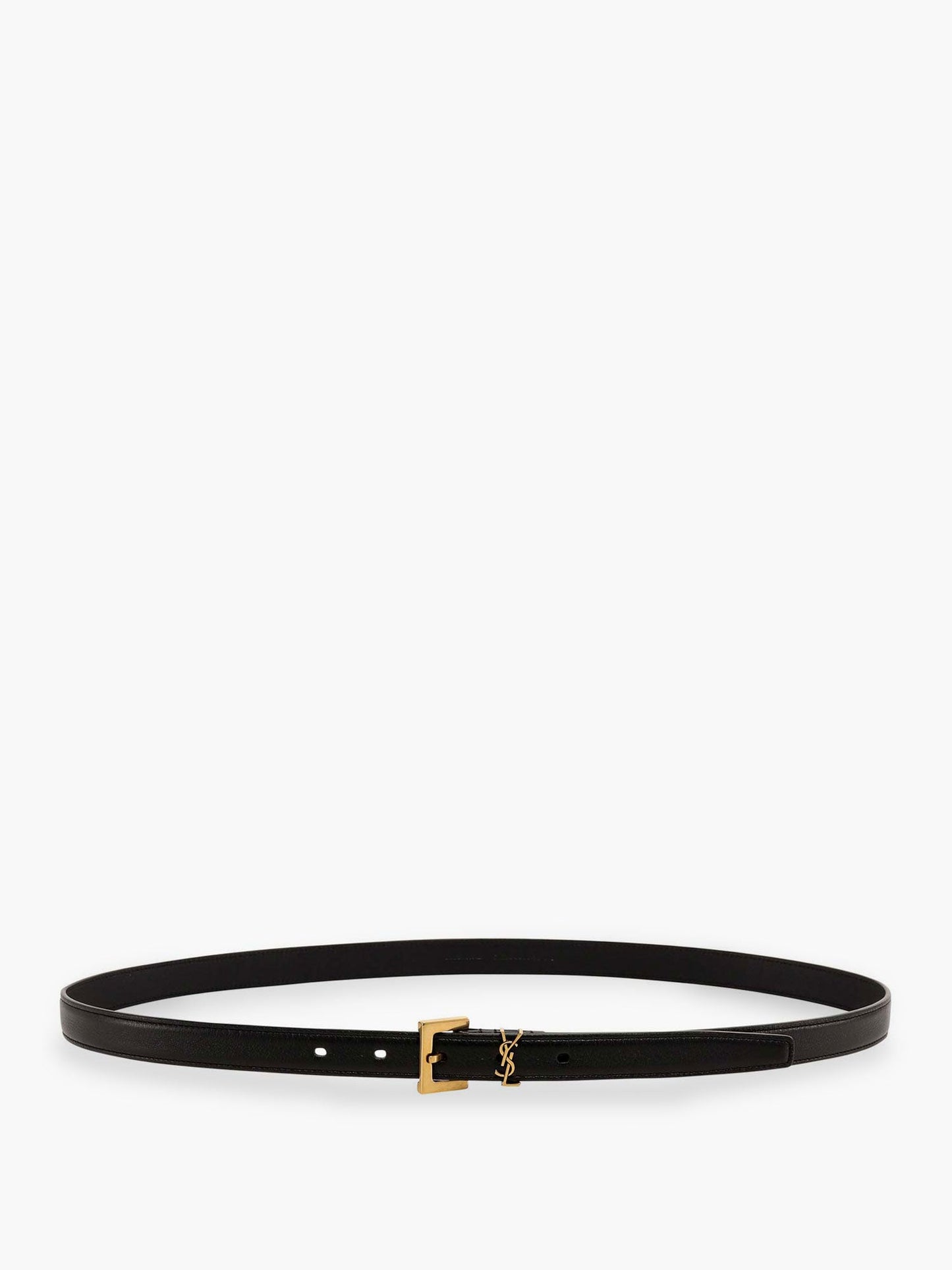 Saint Laurent Women Cassandre Leather Belt SAINT LAURENT