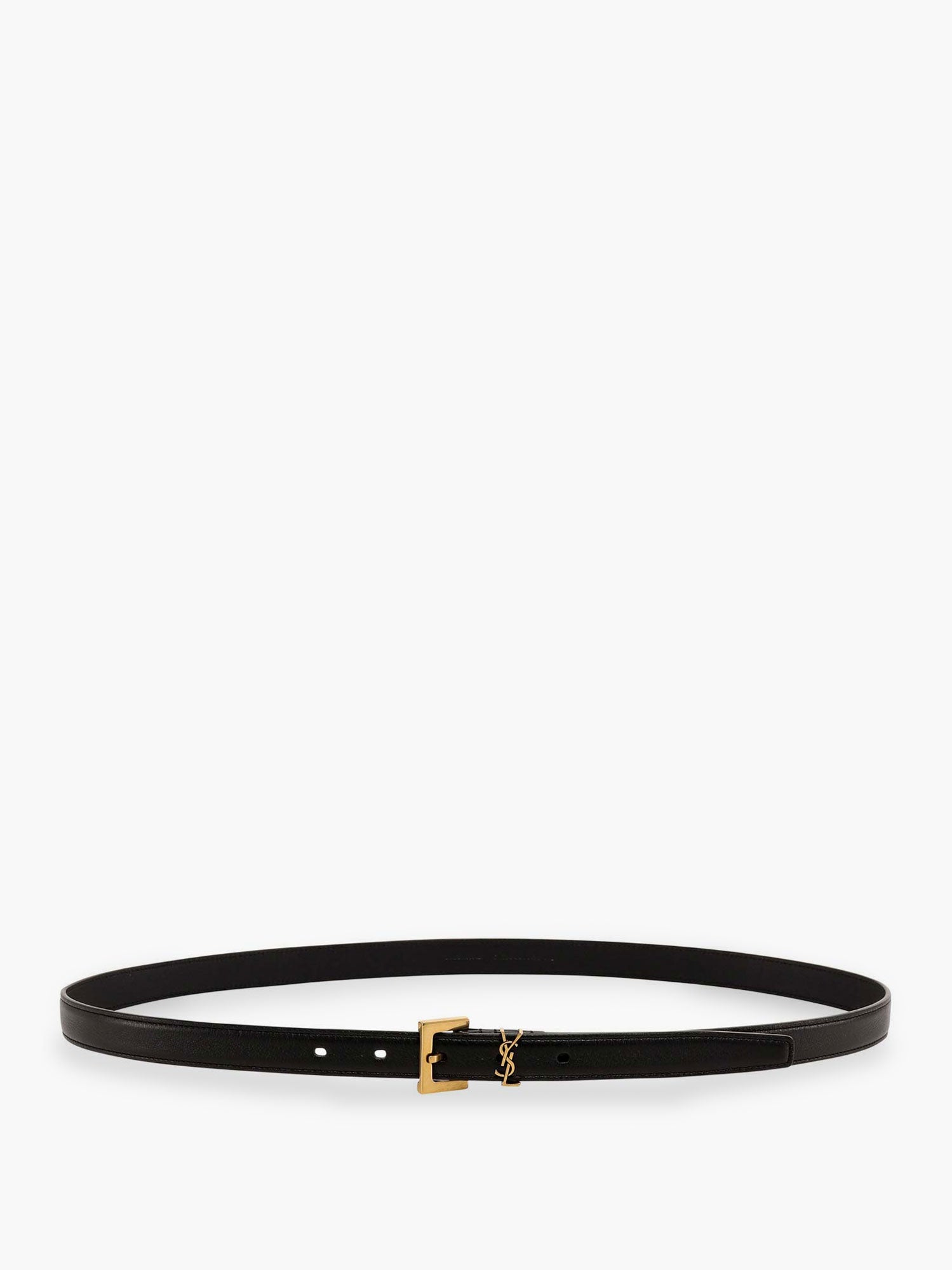 Saint Laurent Women Cassandre Leather Belt SAINT LAURENT