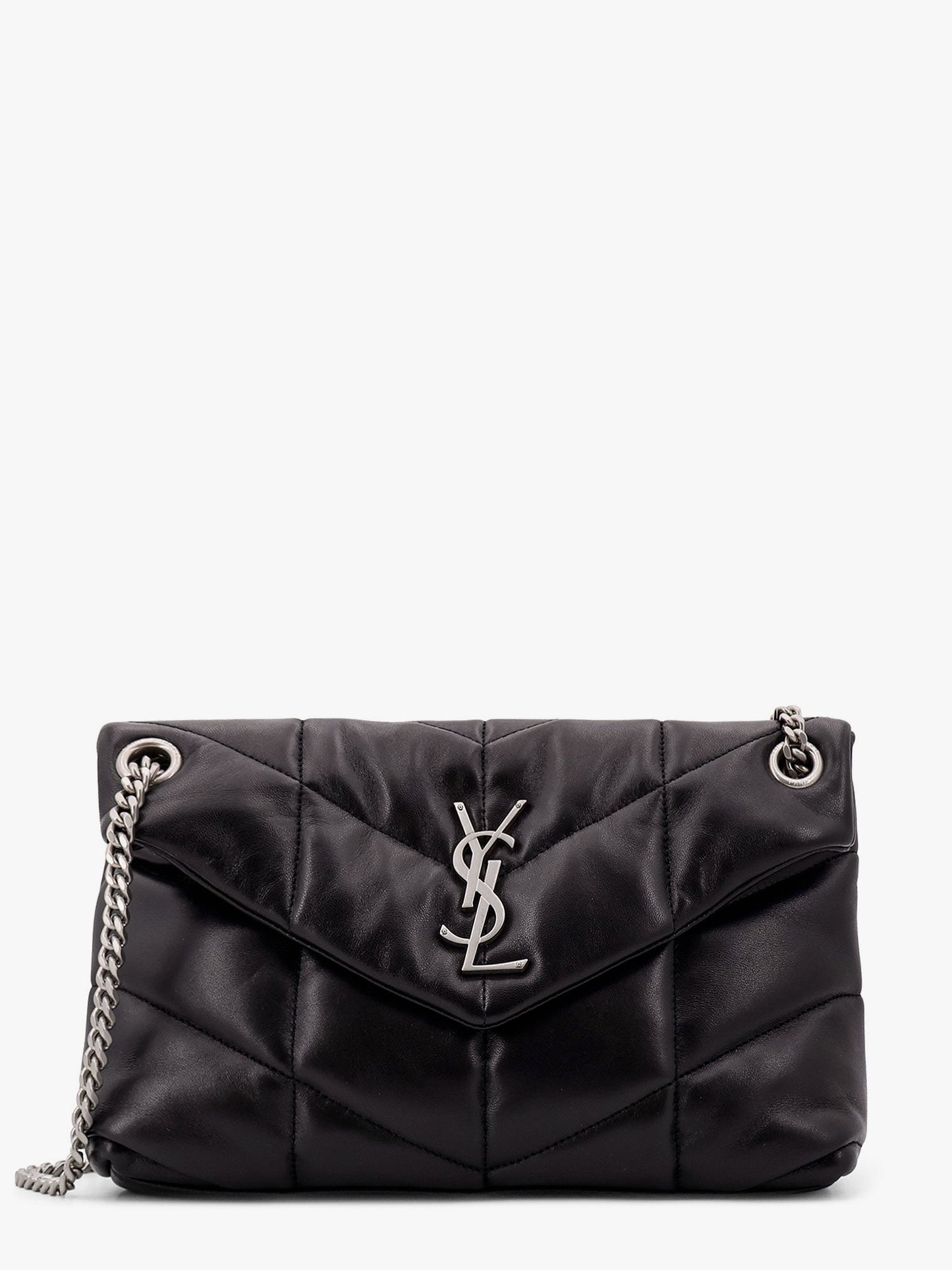 Saint Laurent Women Puffer Matelasse Leather Crossbody Bag SAINT LAURENT