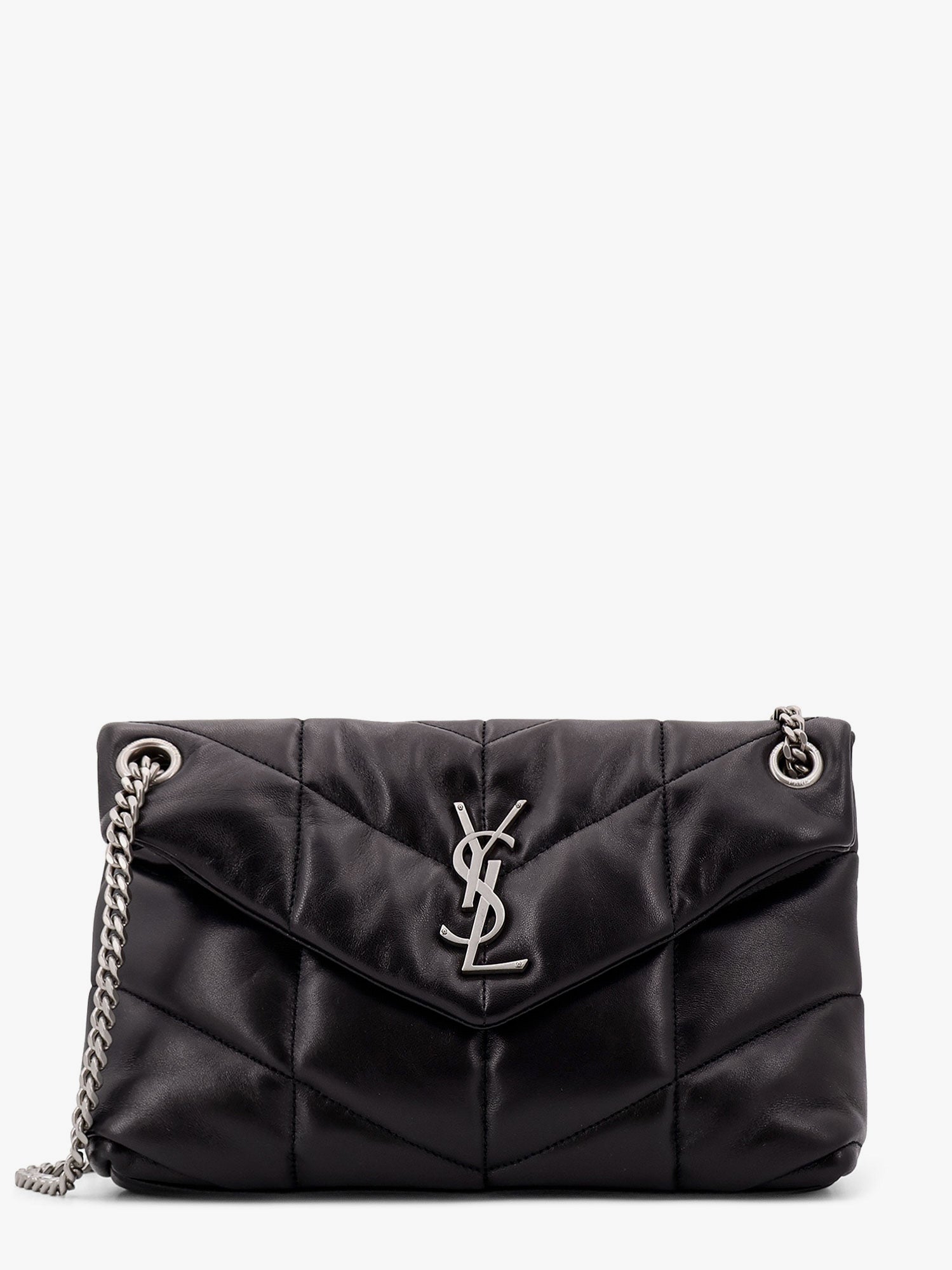 Saint Laurent Women Puffer Matelasse Leather Crossbody Bag SAINT LAURENT