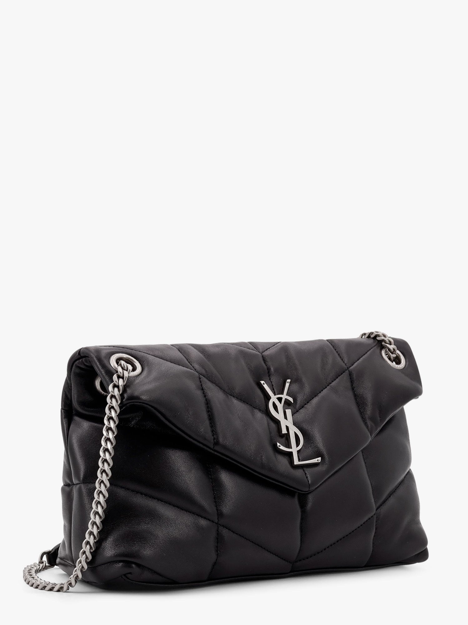 Saint Laurent Women Puffer Matelasse Leather Crossbody Bag SAINT LAURENT