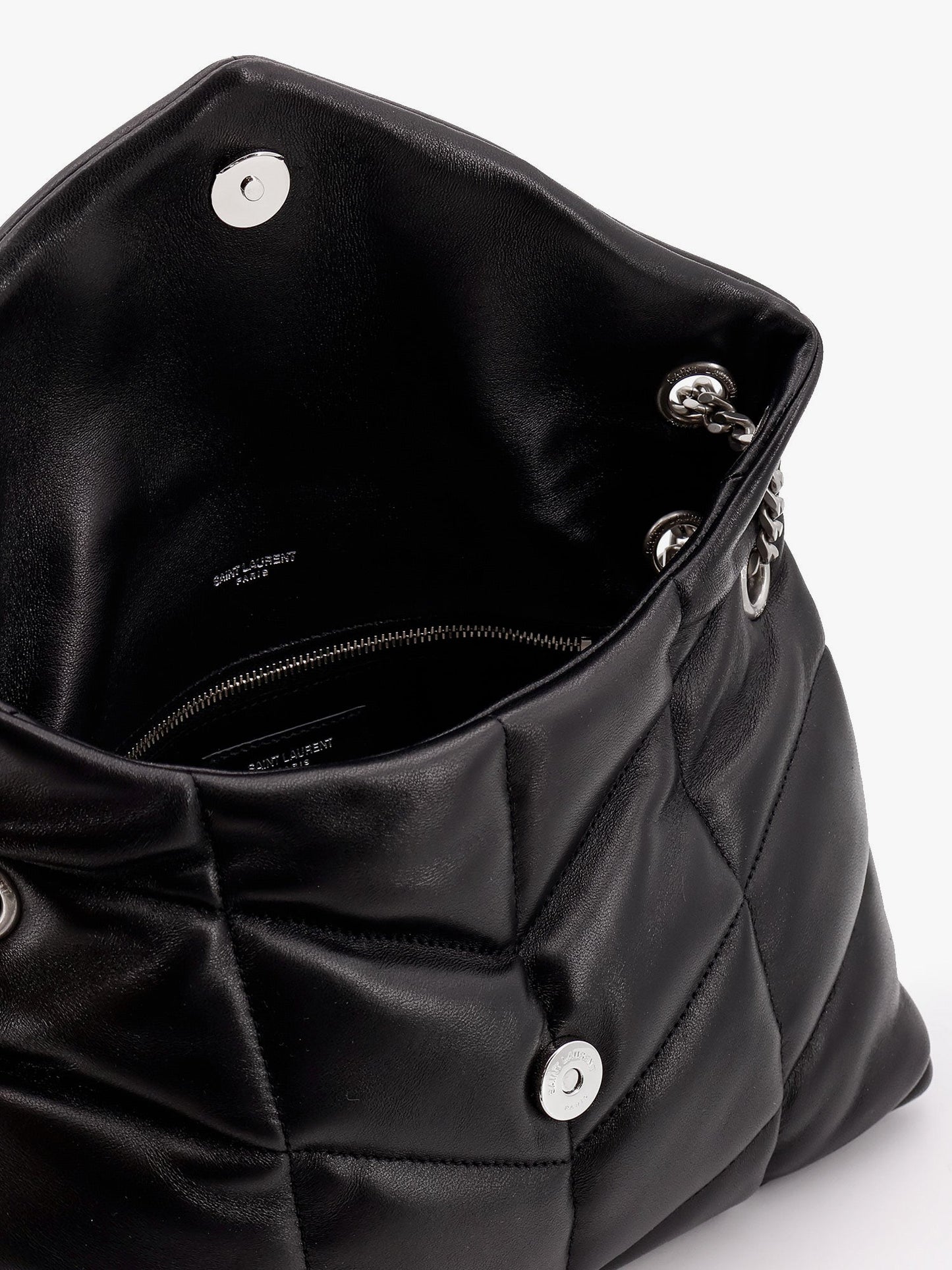 Saint Laurent Women Puffer Matelasse Leather Crossbody Bag SAINT LAURENT