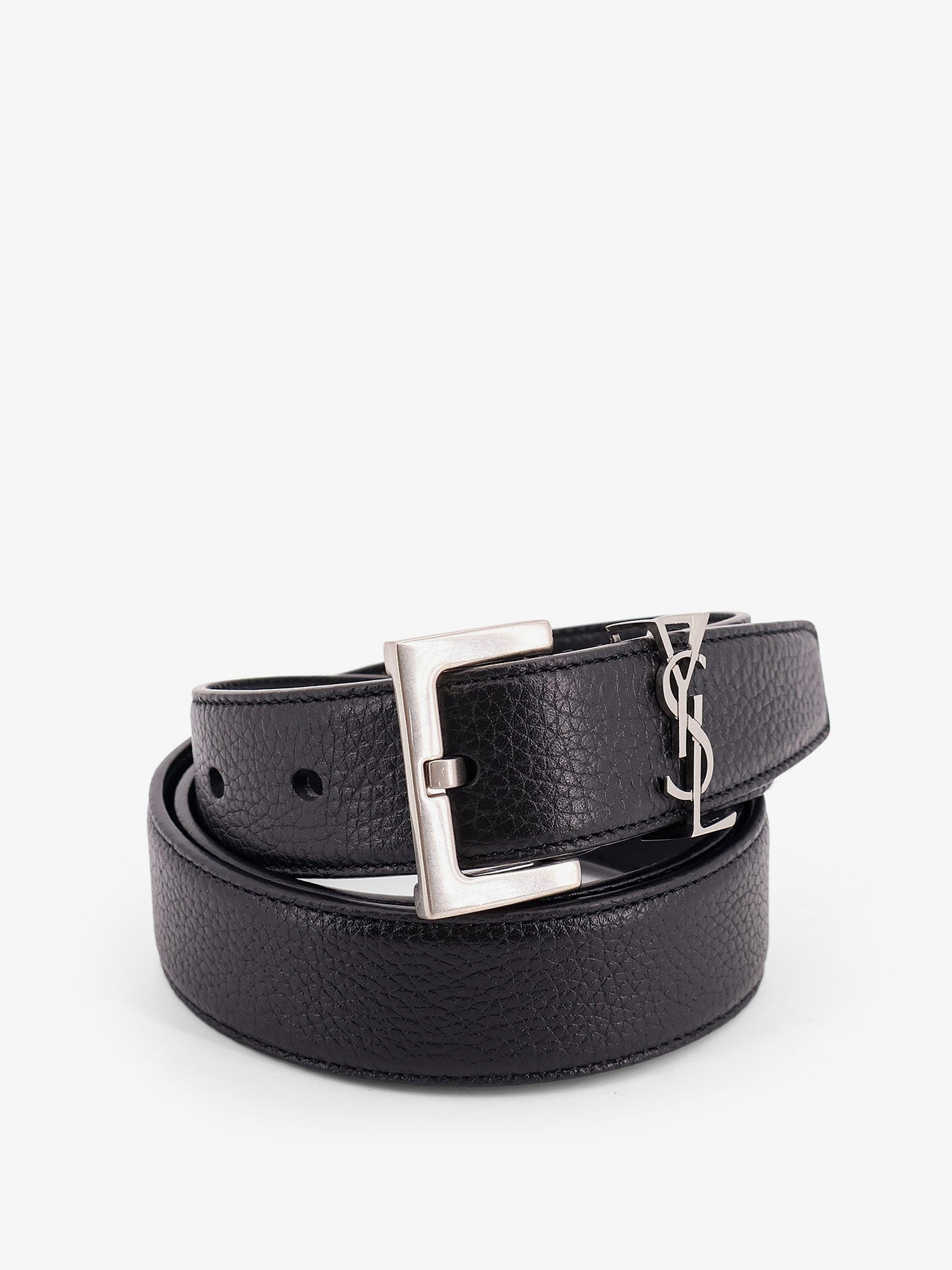 Saint Laurent Men Leather Belt SAINT LAURENT