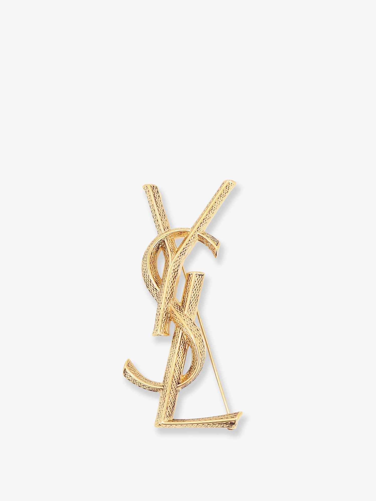 Saint Laurent Women Brass Serpente Brooch SAINT LAURENT