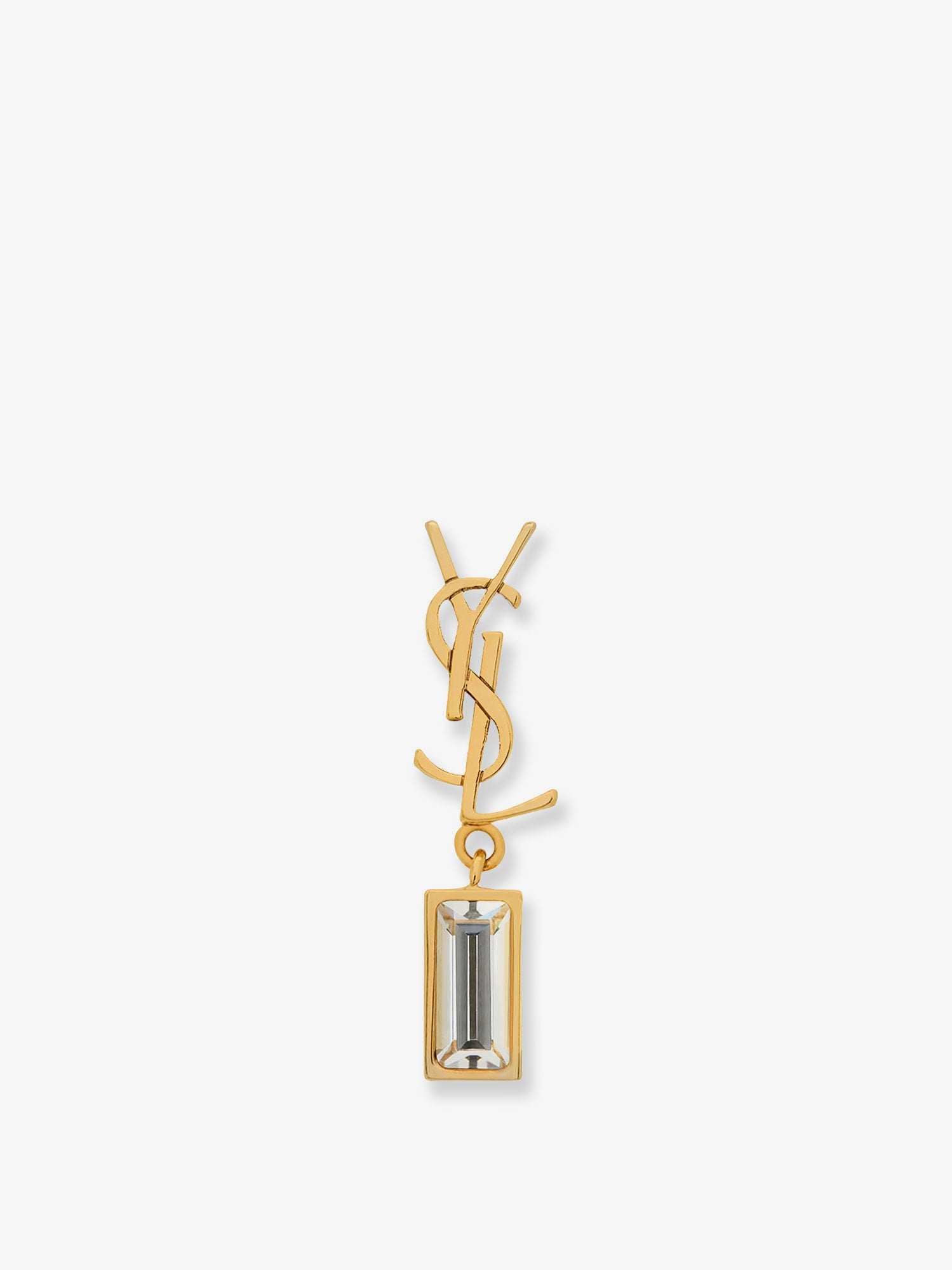 Saint Laurent Women Single Cassandre Brass Earring SAINT LAURENT