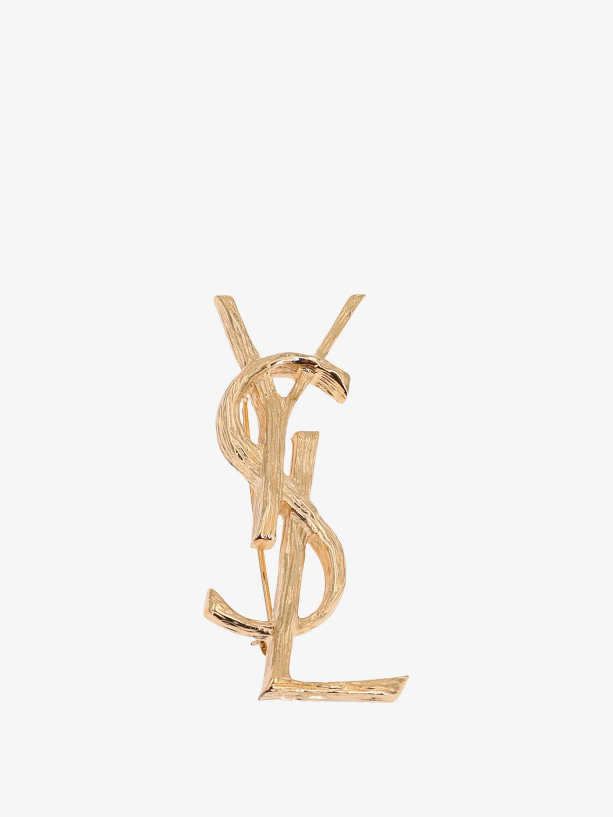 Saint Laurent Women Cassandre Metal Brooch SAINT LAURENT