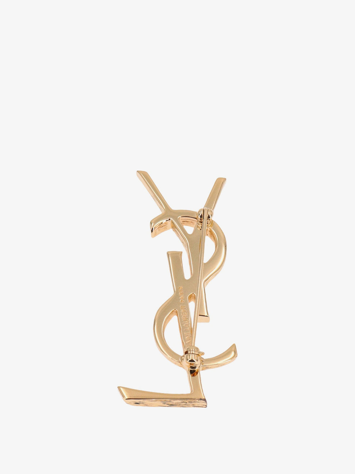 Saint Laurent Women Cassandre Metal Brooch SAINT LAURENT