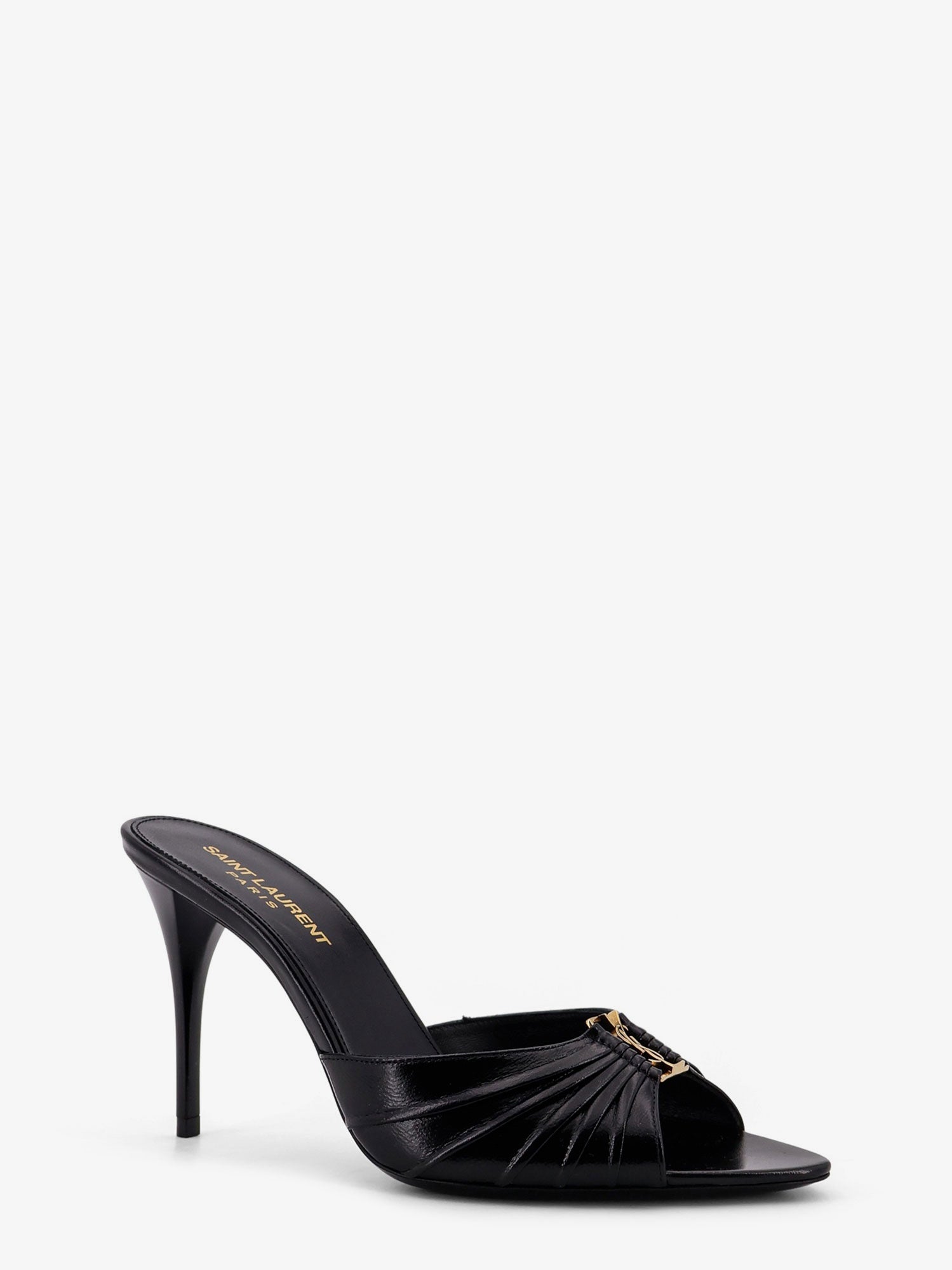Saint Laurent Women Babylone 90 Leather Sandals SAINT LAURENT