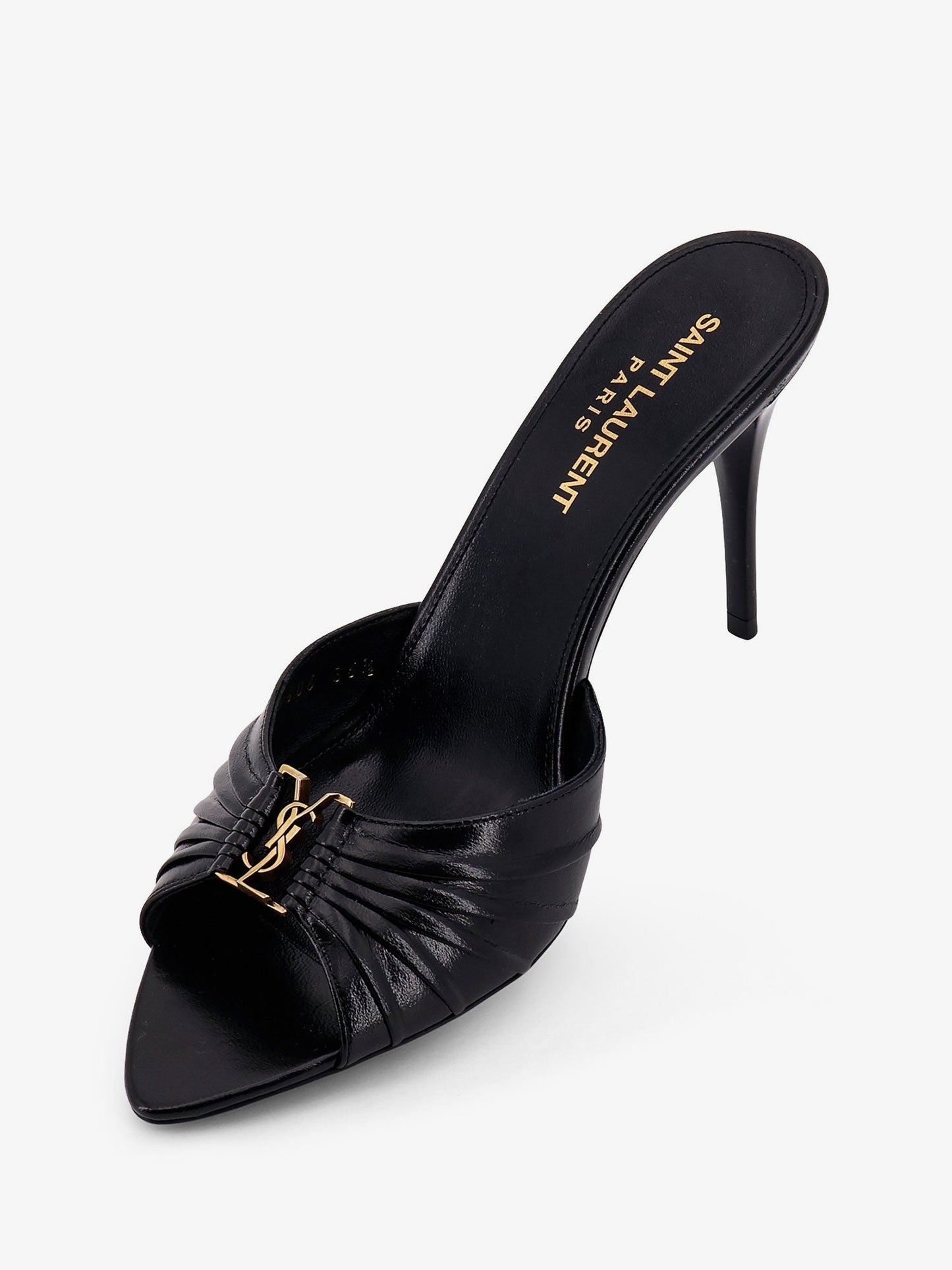 Saint Laurent Women Babylone 90 Leather Sandals SAINT LAURENT