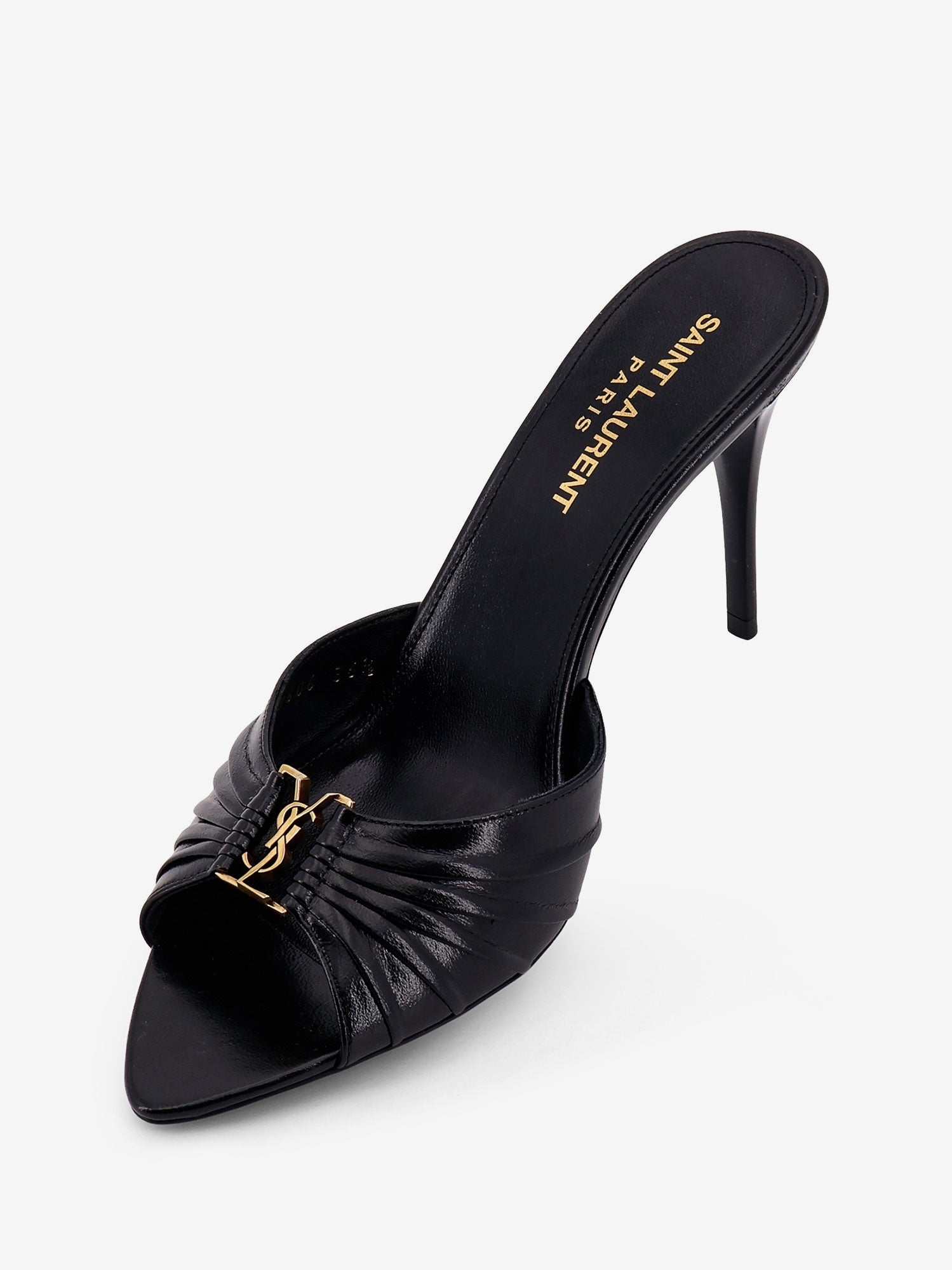 Saint Laurent Women Babylone 90 Leather Sandals SAINT LAURENT