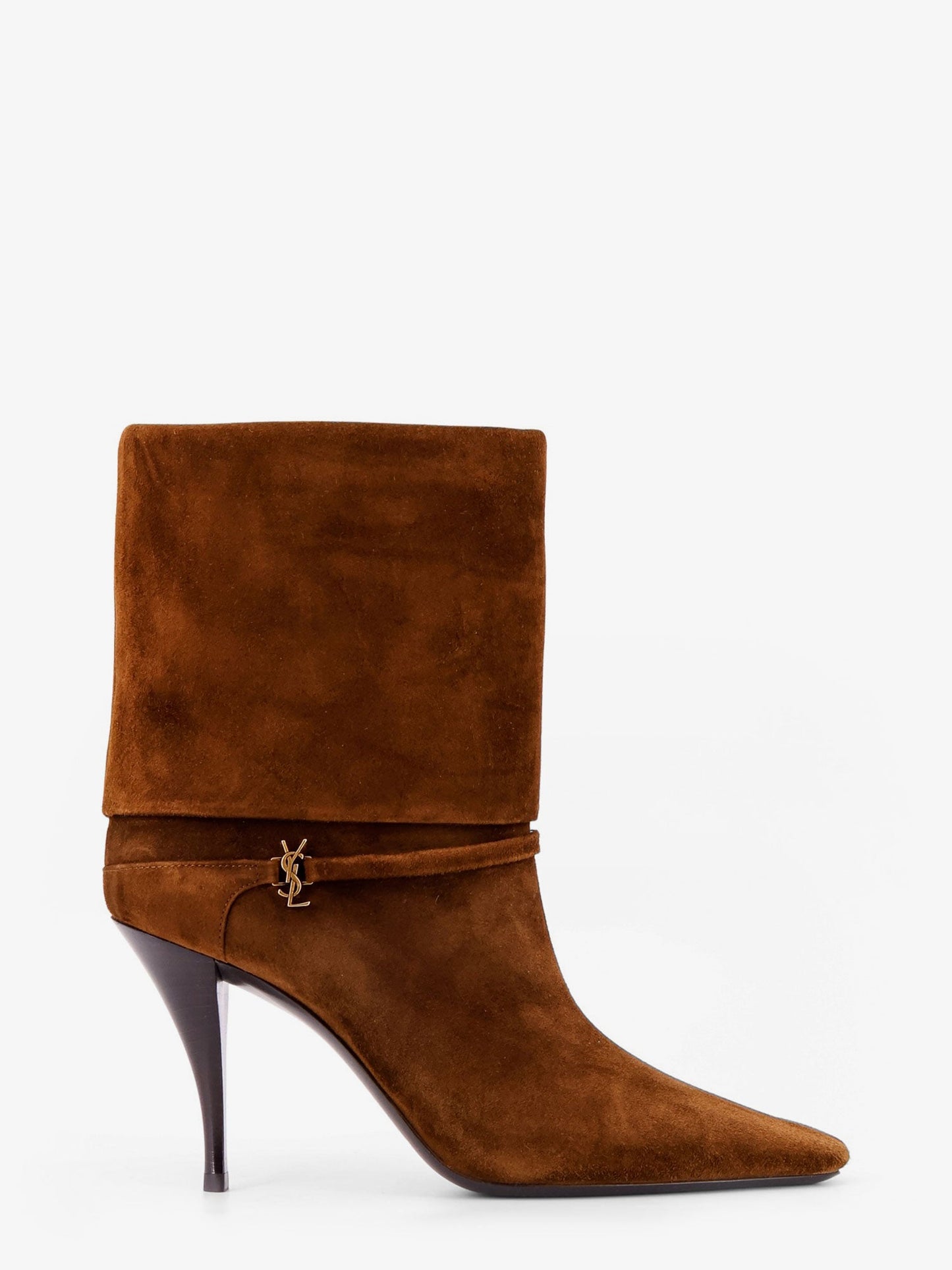Saint Laurent Women Vicky 90 Suede Boots SAINT LAURENT