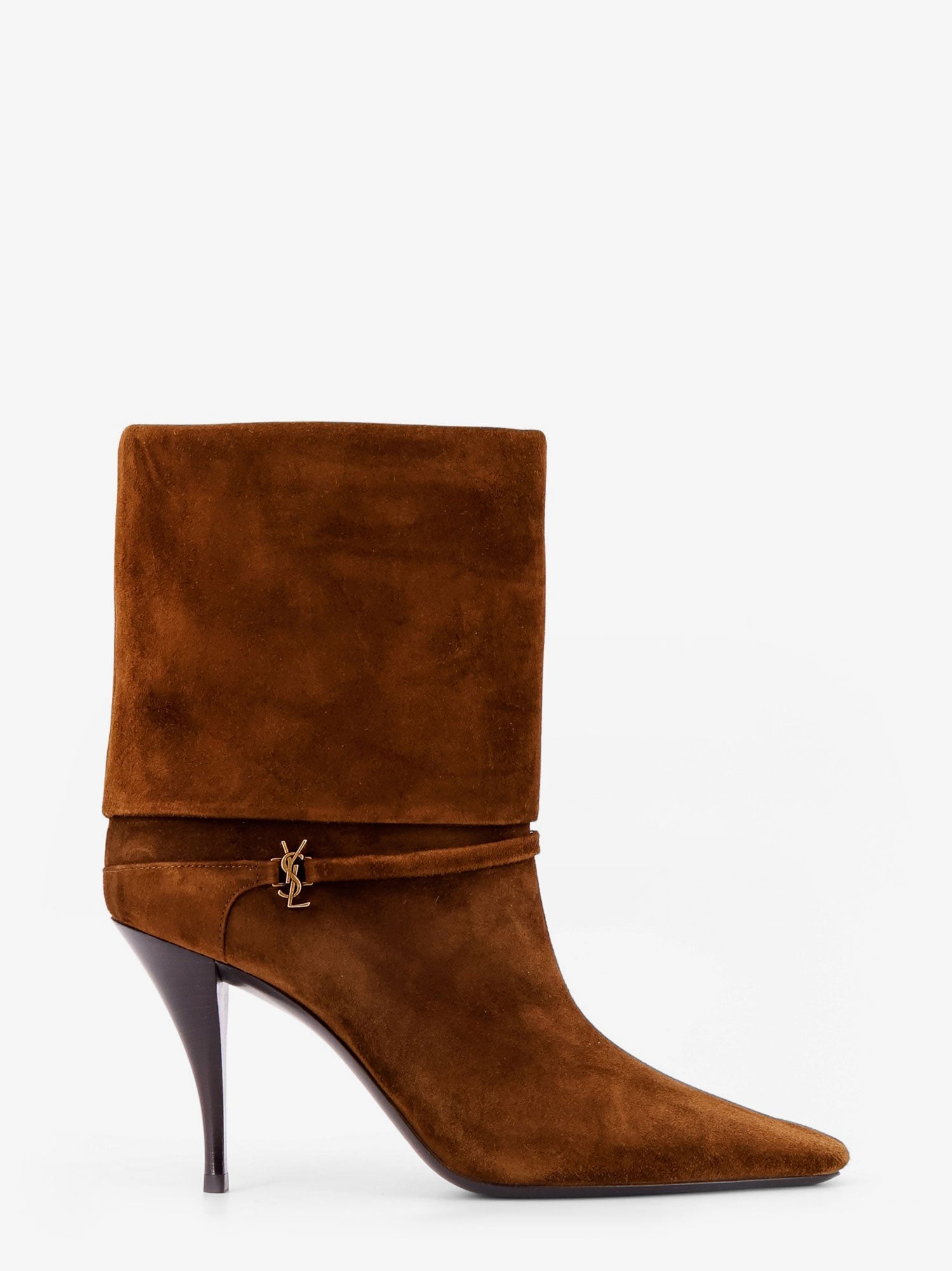 Saint Laurent Women Vicky 90 Suede Boots SAINT LAURENT