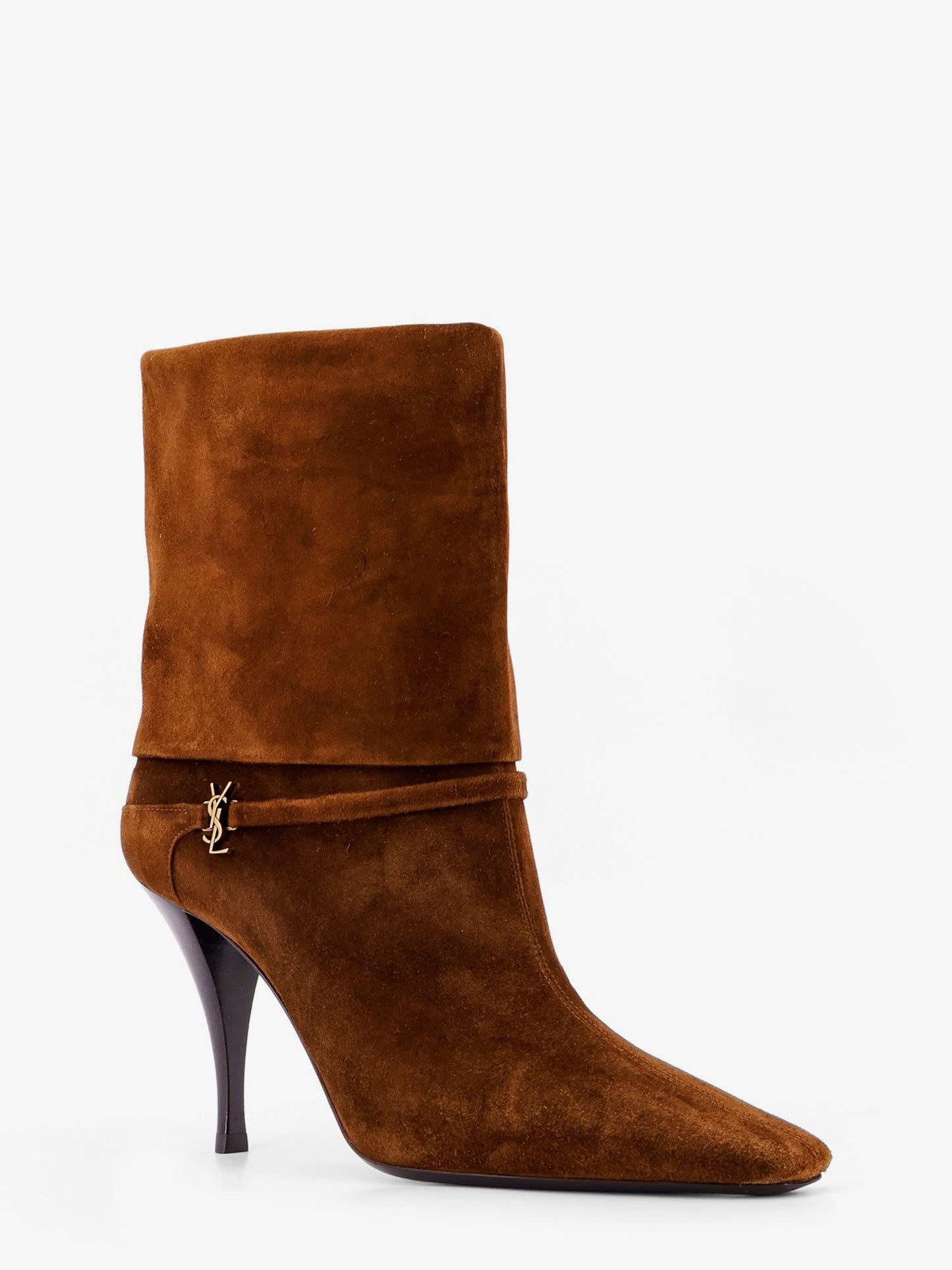 Saint Laurent Women Vicky 90 Suede Boots SAINT LAURENT