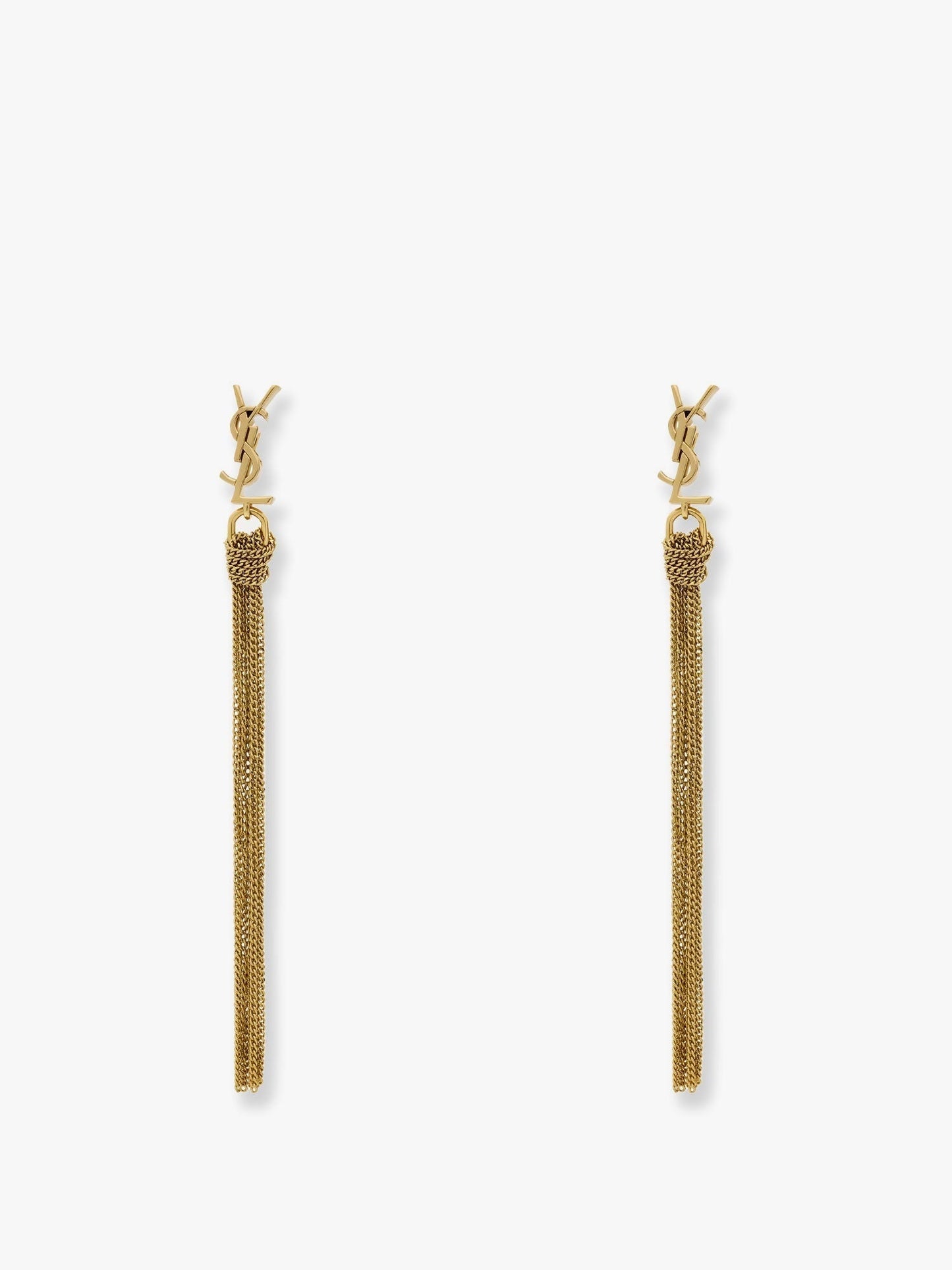 Saint Laurent Women Cassandre Metal Earrings SAINT LAURENT
