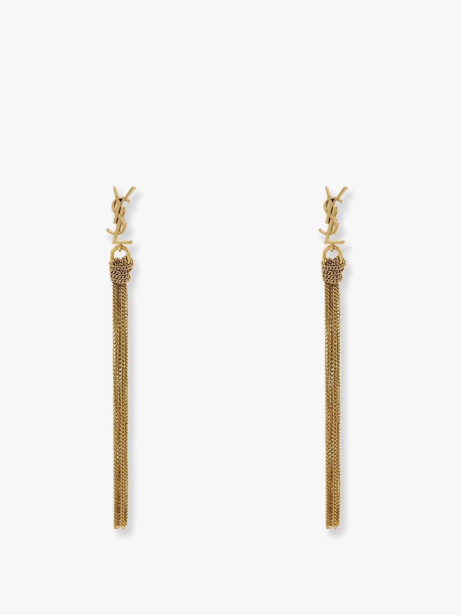 Saint Laurent Women Cassandre Metal Earrings SAINT LAURENT