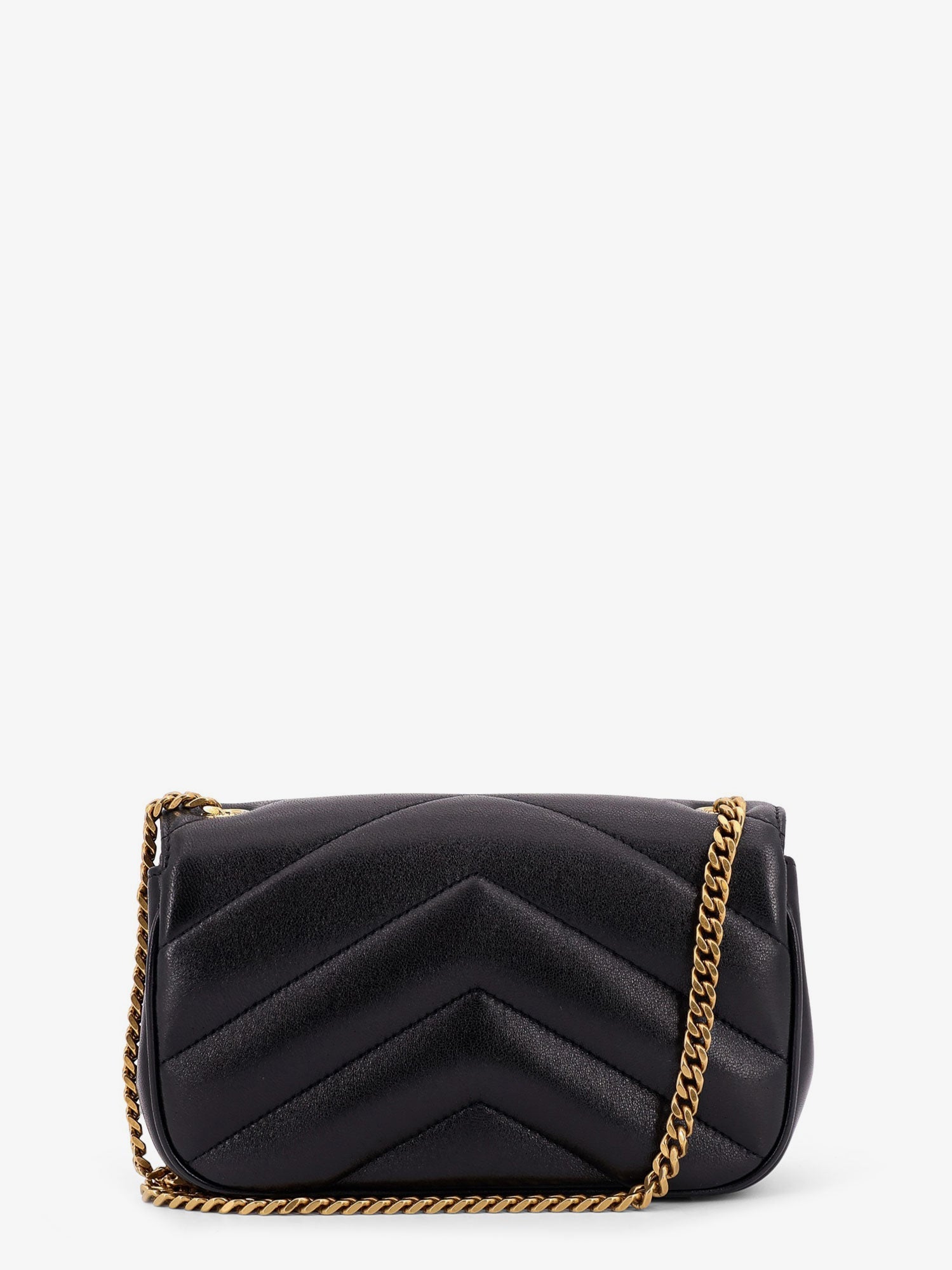 Saint Laurent Women Loulou Mini Leather Crosbody Bag With Chevron Stitching SAINT LAURENT