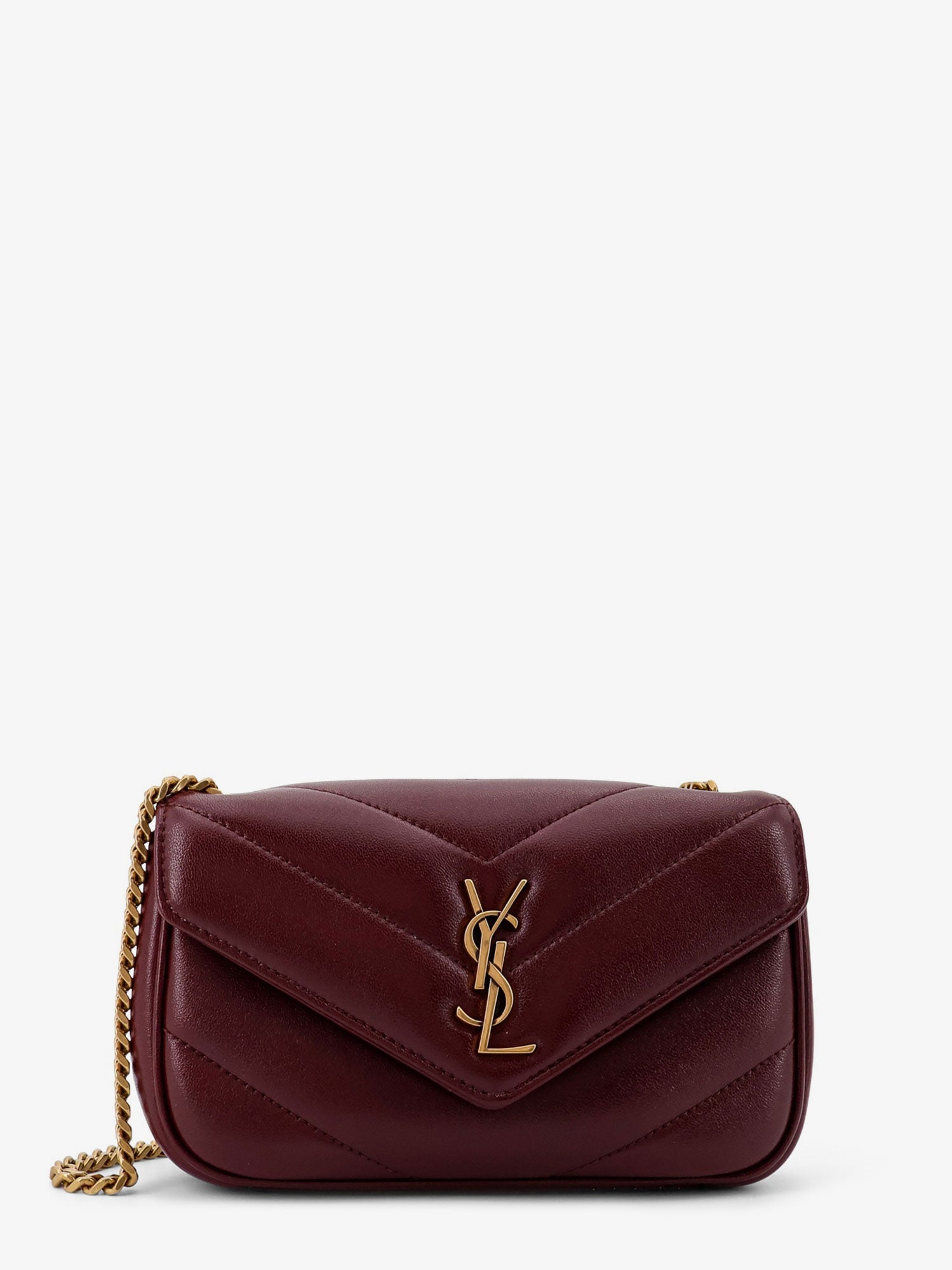 Saint Laurent Women Loulou Mini Crossbody Bag With Chevron Stitching SAINT LAURENT
