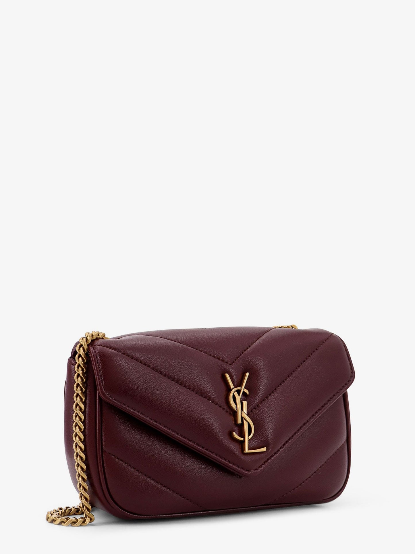 Saint Laurent Women Loulou Mini Crossbody Bag With Chevron Stitching SAINT LAURENT