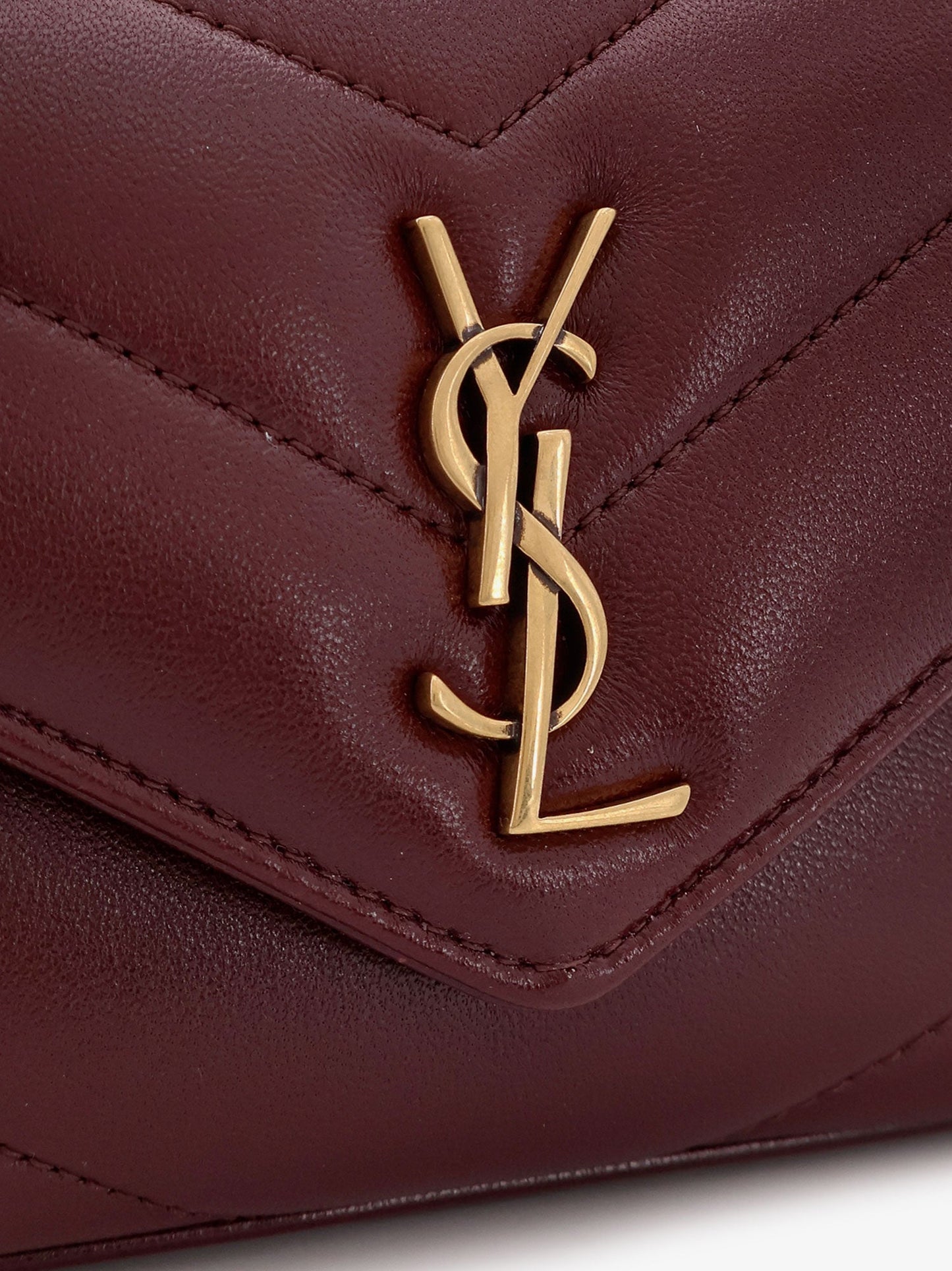 Saint Laurent Women Loulou Mini Crossbody Bag With Chevron Stitching SAINT LAURENT