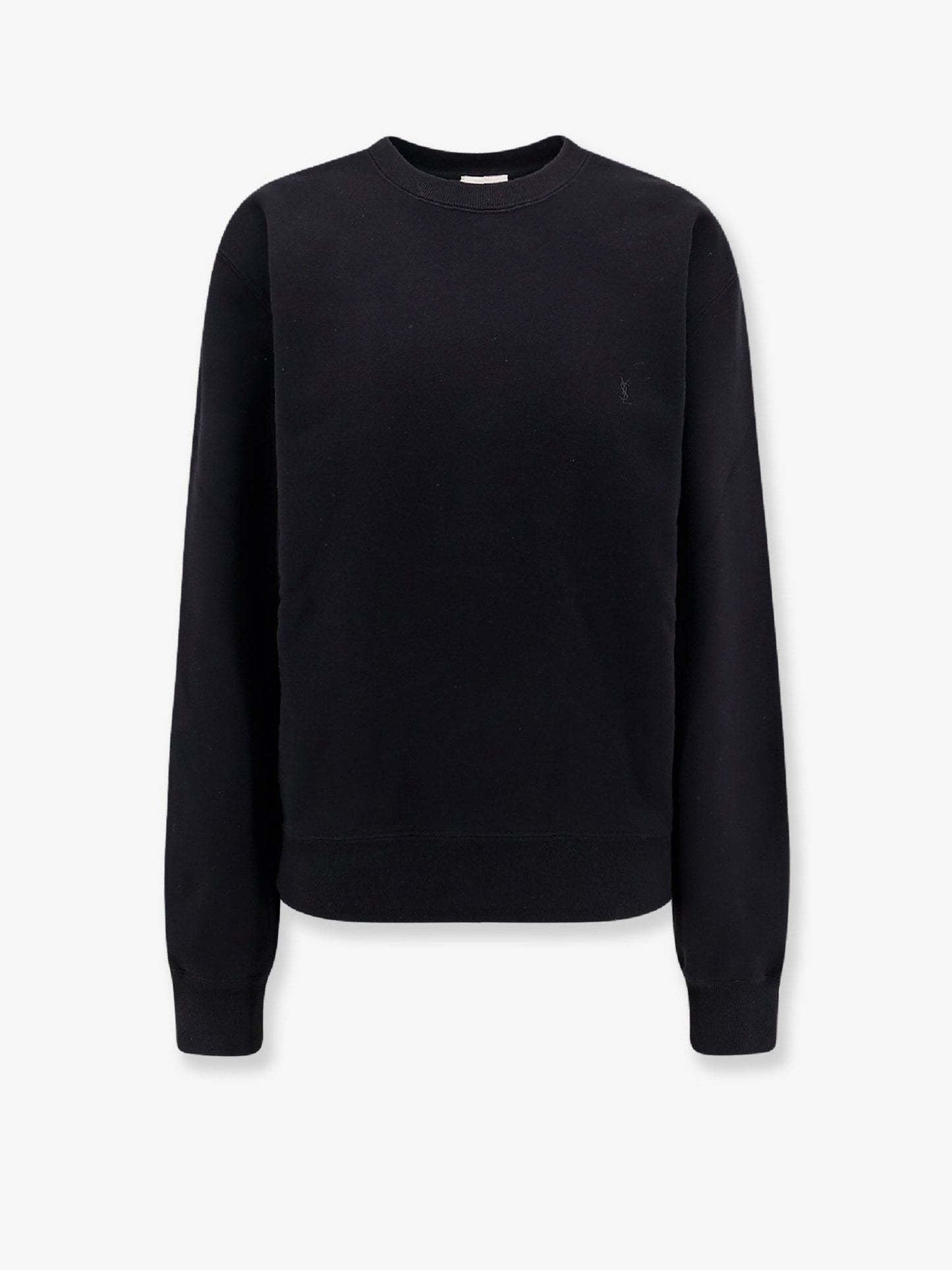 Saint Laurent Women Certified Cotton Sweatshirt With Cassandre Embroidery SAINT LAURENT