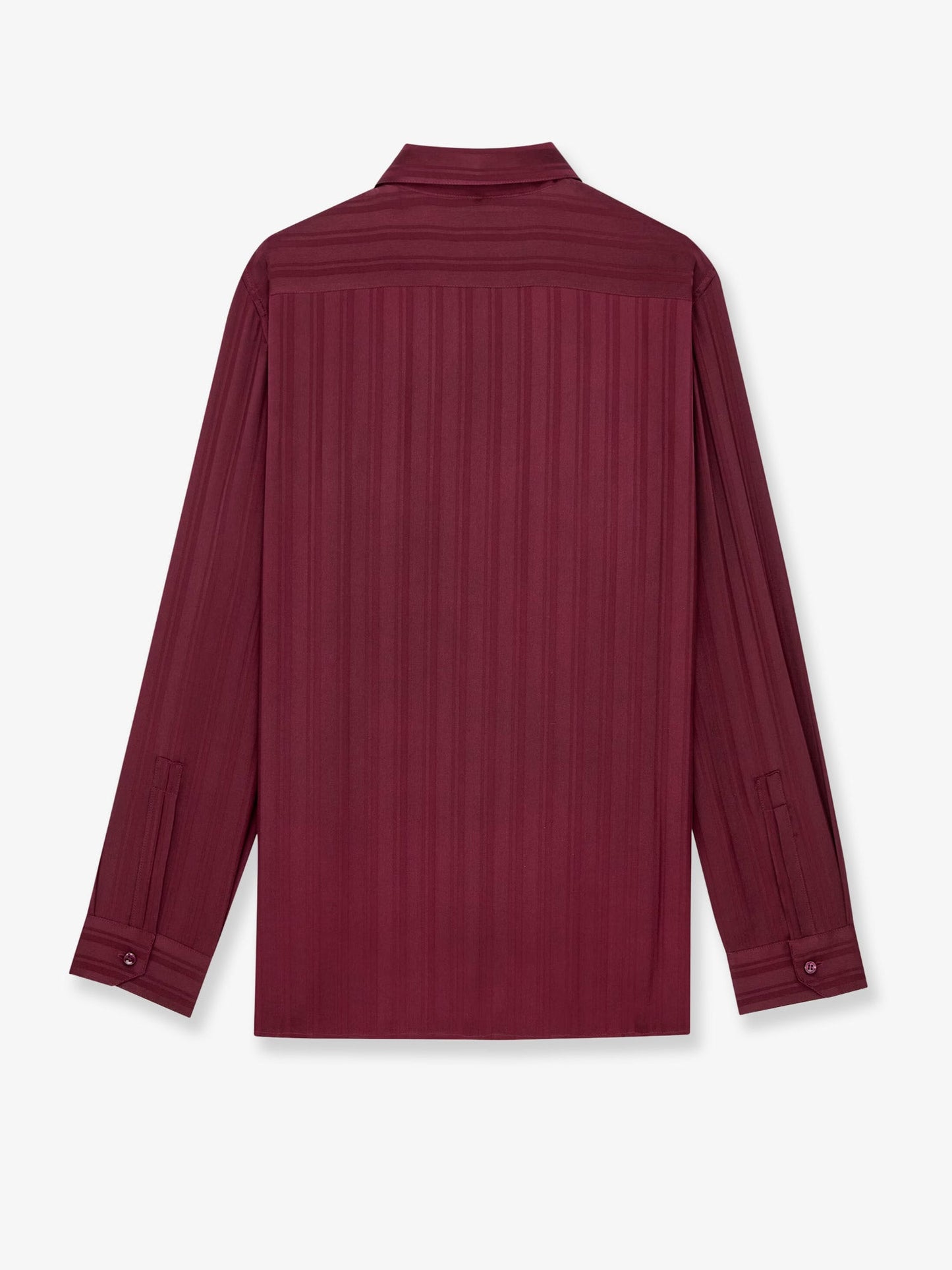 Saint Laurent Women Cassandre Lavalliere Striped Silk Jacquard Shirt SAINT LAURENT