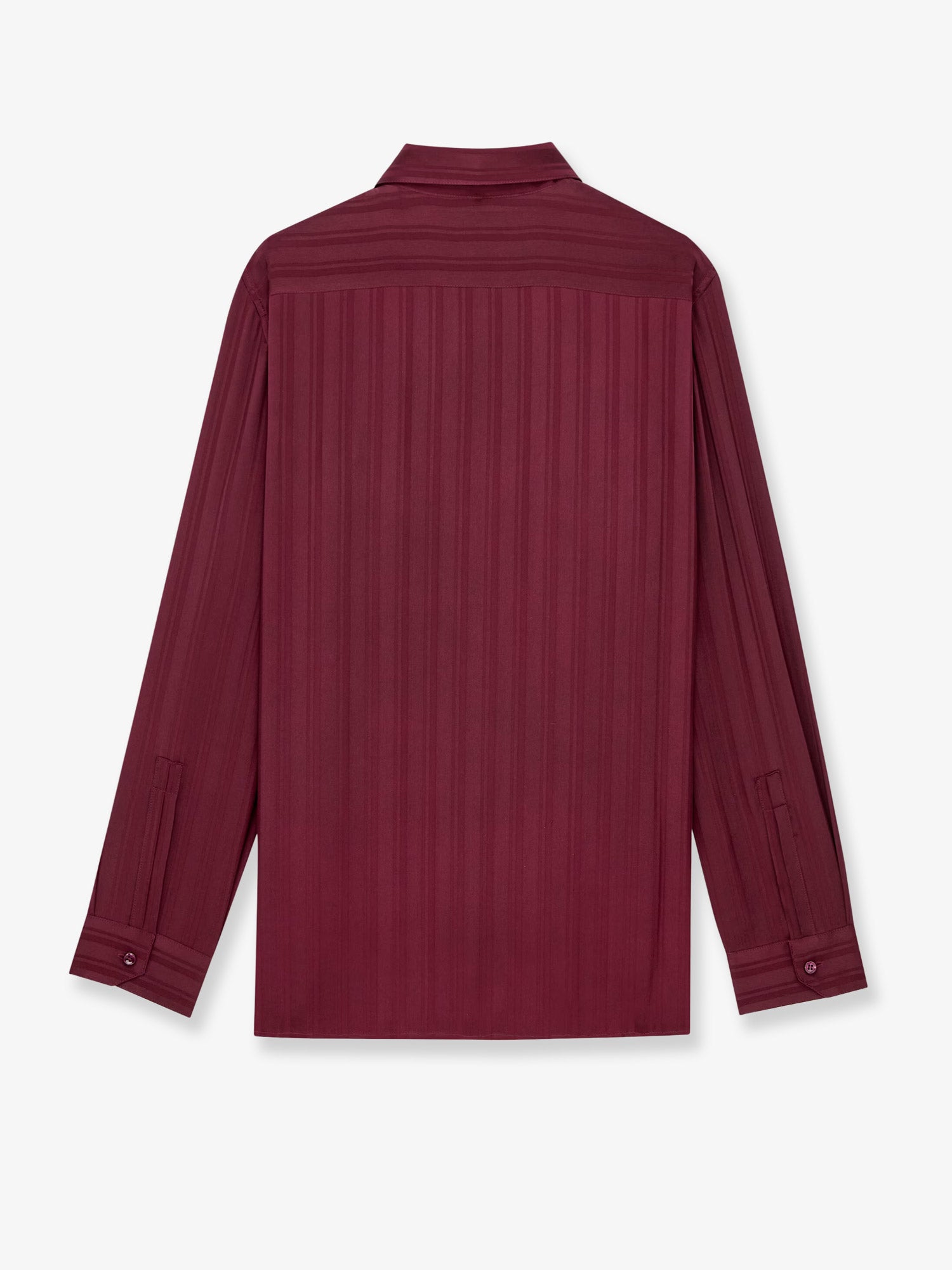 Saint Laurent Women Cassandre Lavalliere Striped Silk Jacquard Shirt SAINT LAURENT