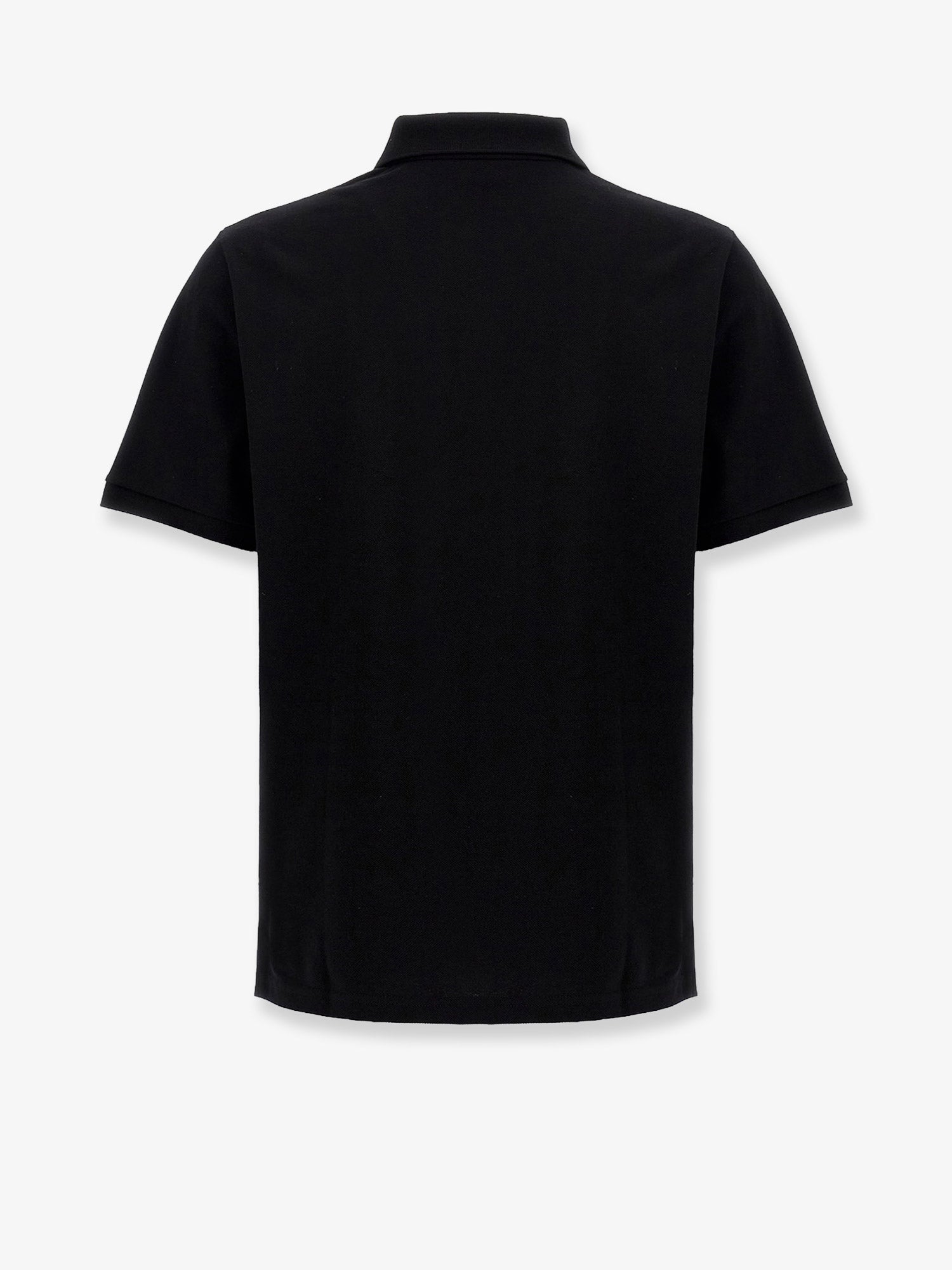 Saint Laurent Men Cotton Blend Polo Shirt With Cassandre Embroidery SAINT LAURENT