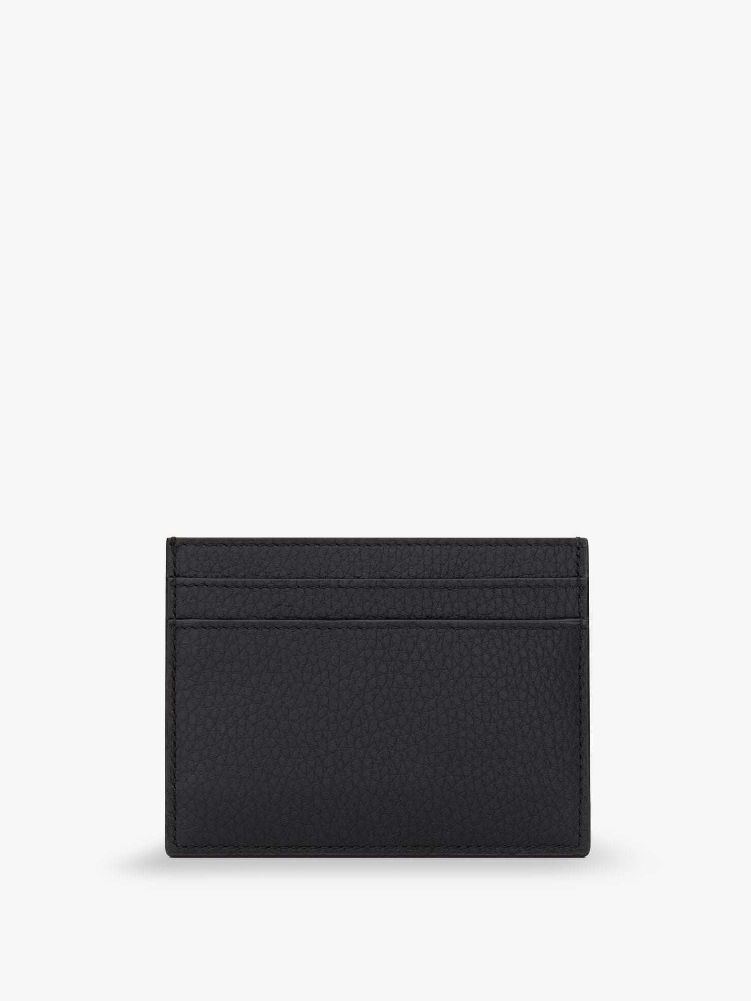 Saint Laurent Men Tiny Cassandre Textured Leather Card Holder SAINT LAURENT