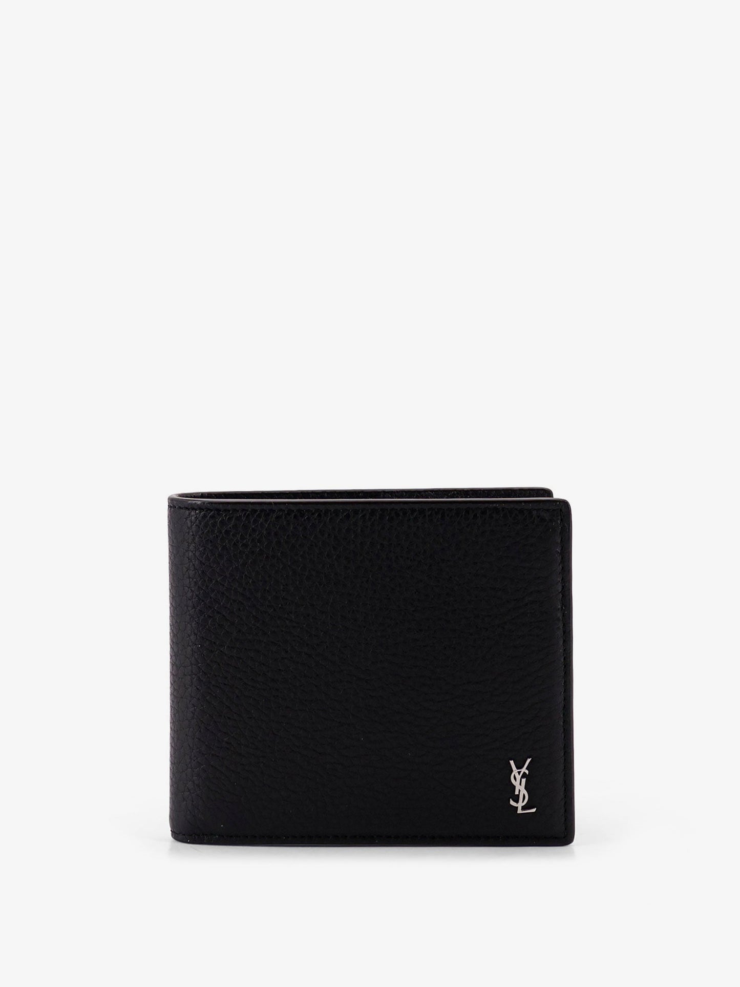 Saint Laurent Men Tiny Hammered Leather Wallet SAINT LAURENT