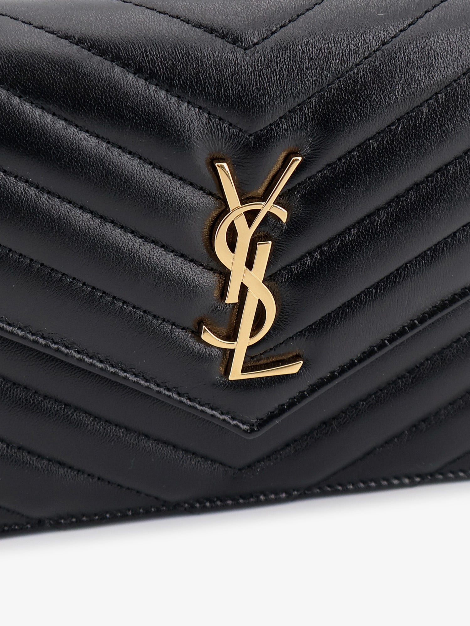 Saint Laurent Women Leather Crossbody Bag With Metal Cassandre Logo SAINT LAURENT