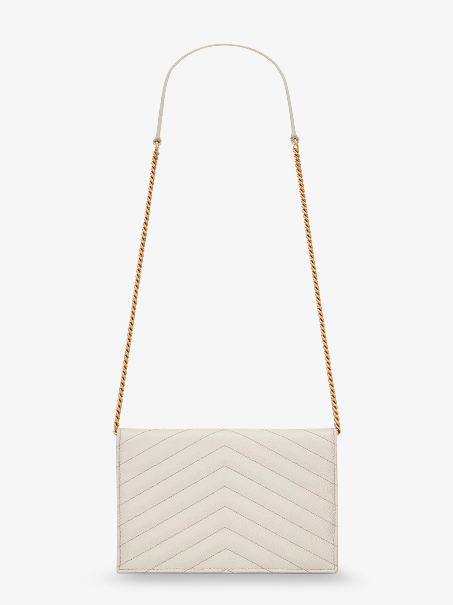Saint Laurent Women Envelope Leather Crossbody Bag SAINT LAURENT