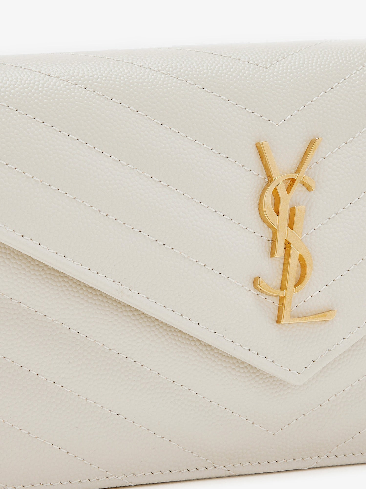 Saint Laurent Women Envelope Leather Crossbody Bag SAINT LAURENT