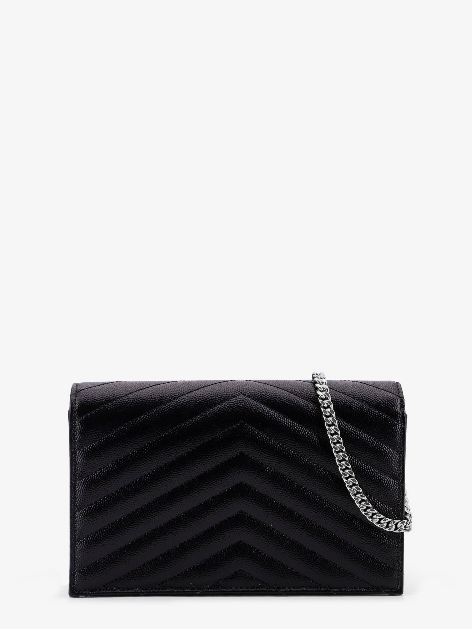 Saint Laurent Women Envelope Leather Wallet Crossbody Bag With Chain Shoulder Strap SAINT LAURENT