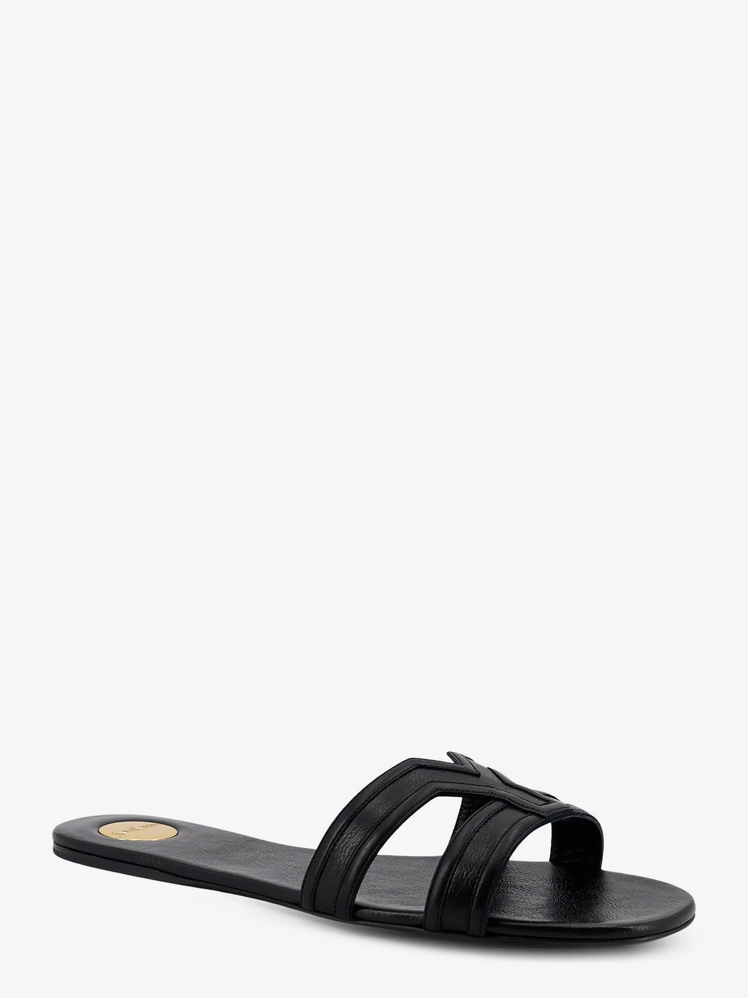 Saint Laurent Women Mabrouka Leather Sandals SAINT LAURENT