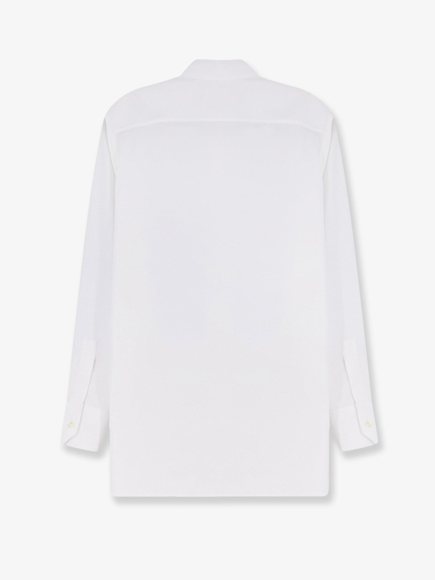 Saint Laurent Women Cotton Shirt With Cassandre Embroidery SAINT LAURENT