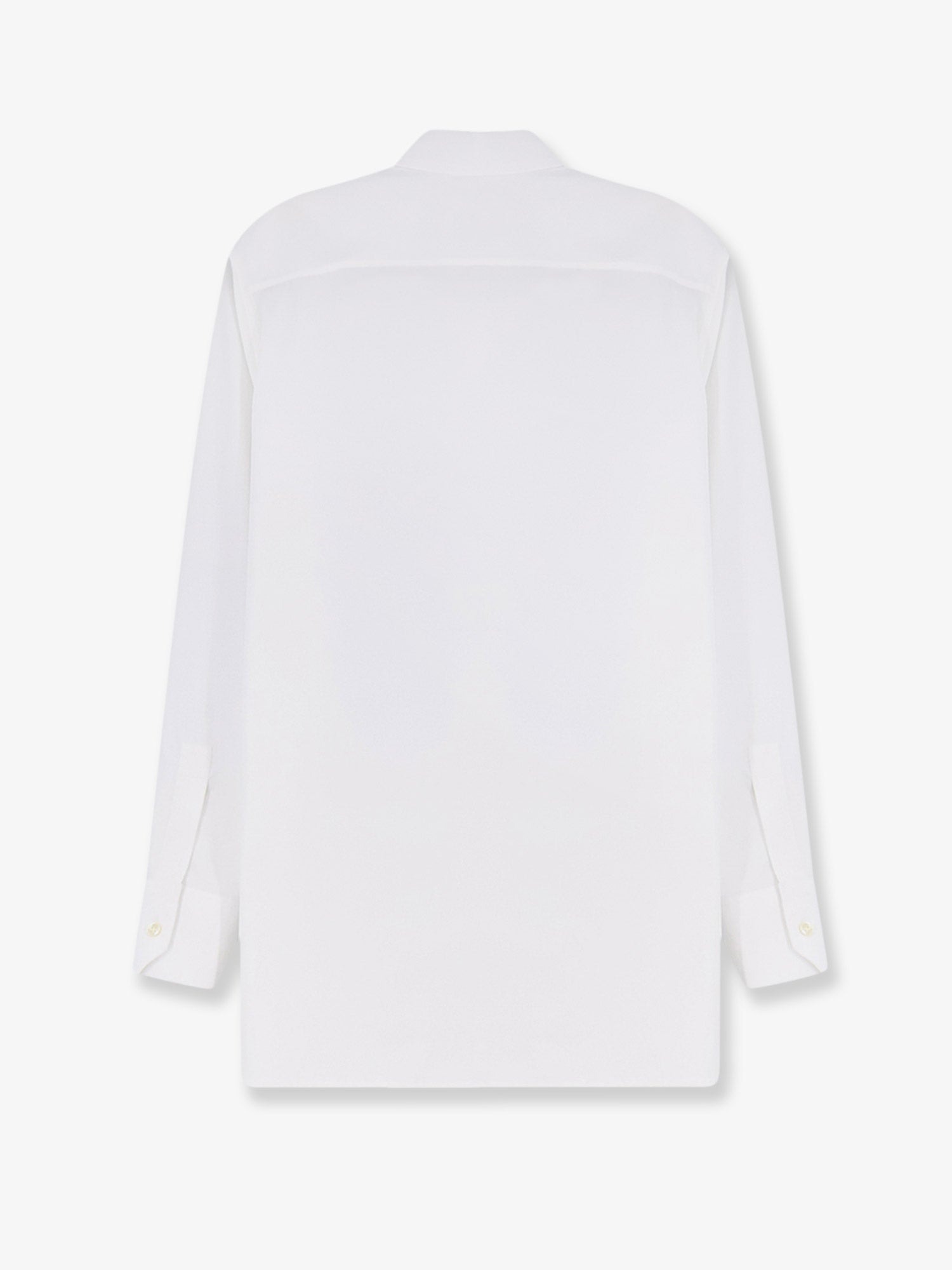 Saint Laurent Women Cotton Shirt With Cassandre Embroidery SAINT LAURENT