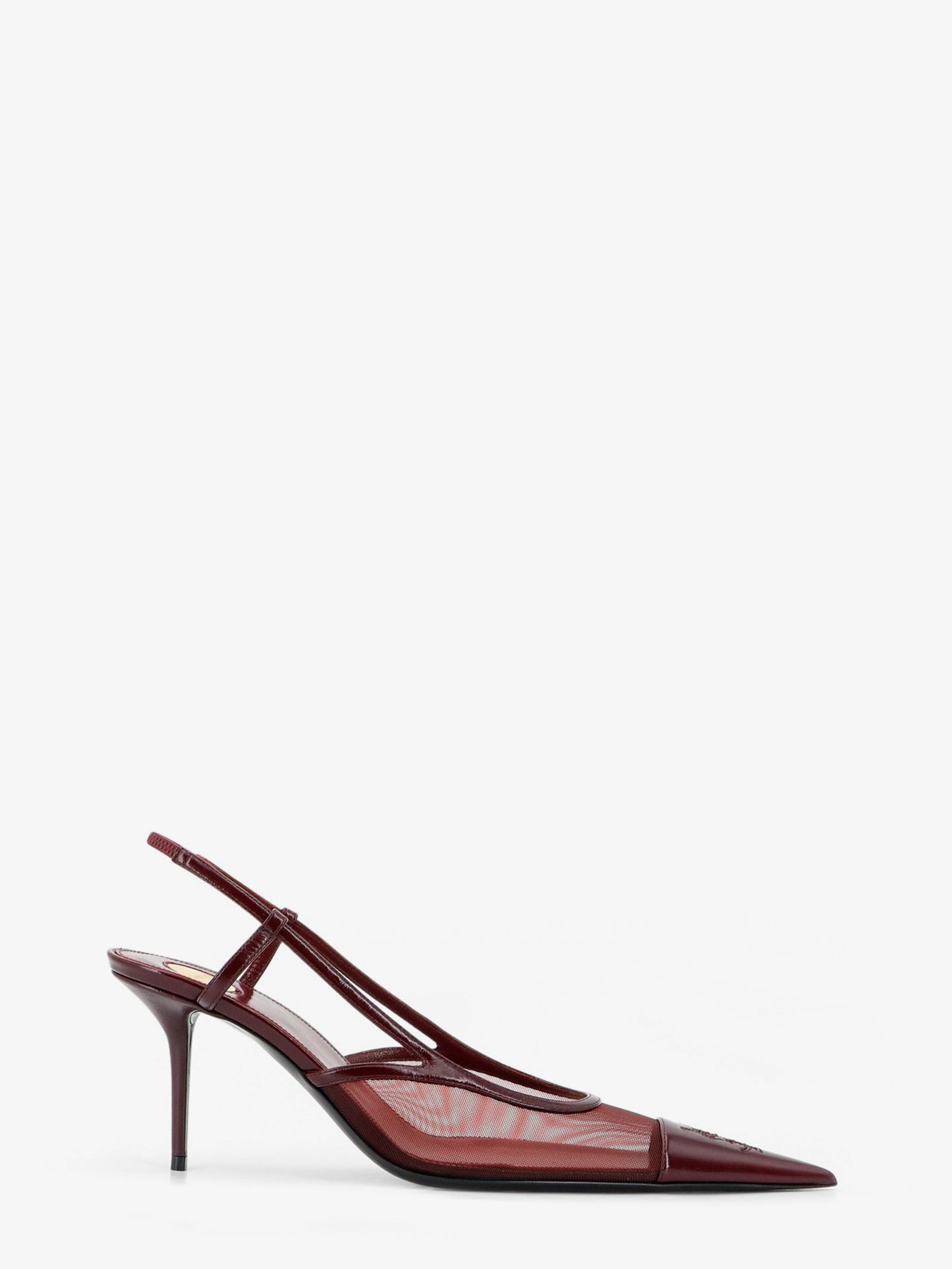 Saint Laurent Women Renee Mesh Pump With Cassandre Toe SAINT LAURENT