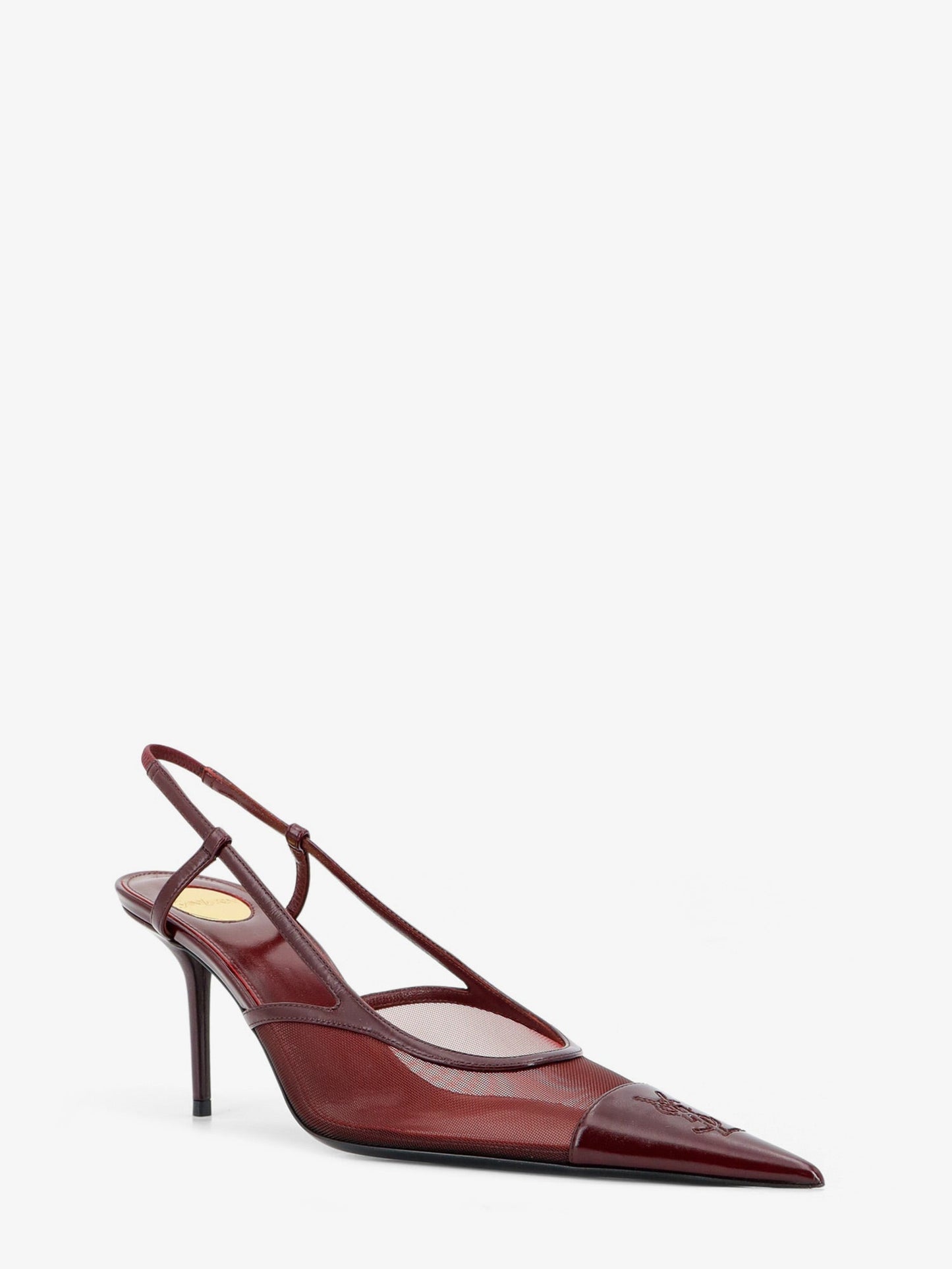 Saint Laurent Women Renee Mesh Pump With Cassandre Toe SAINT LAURENT