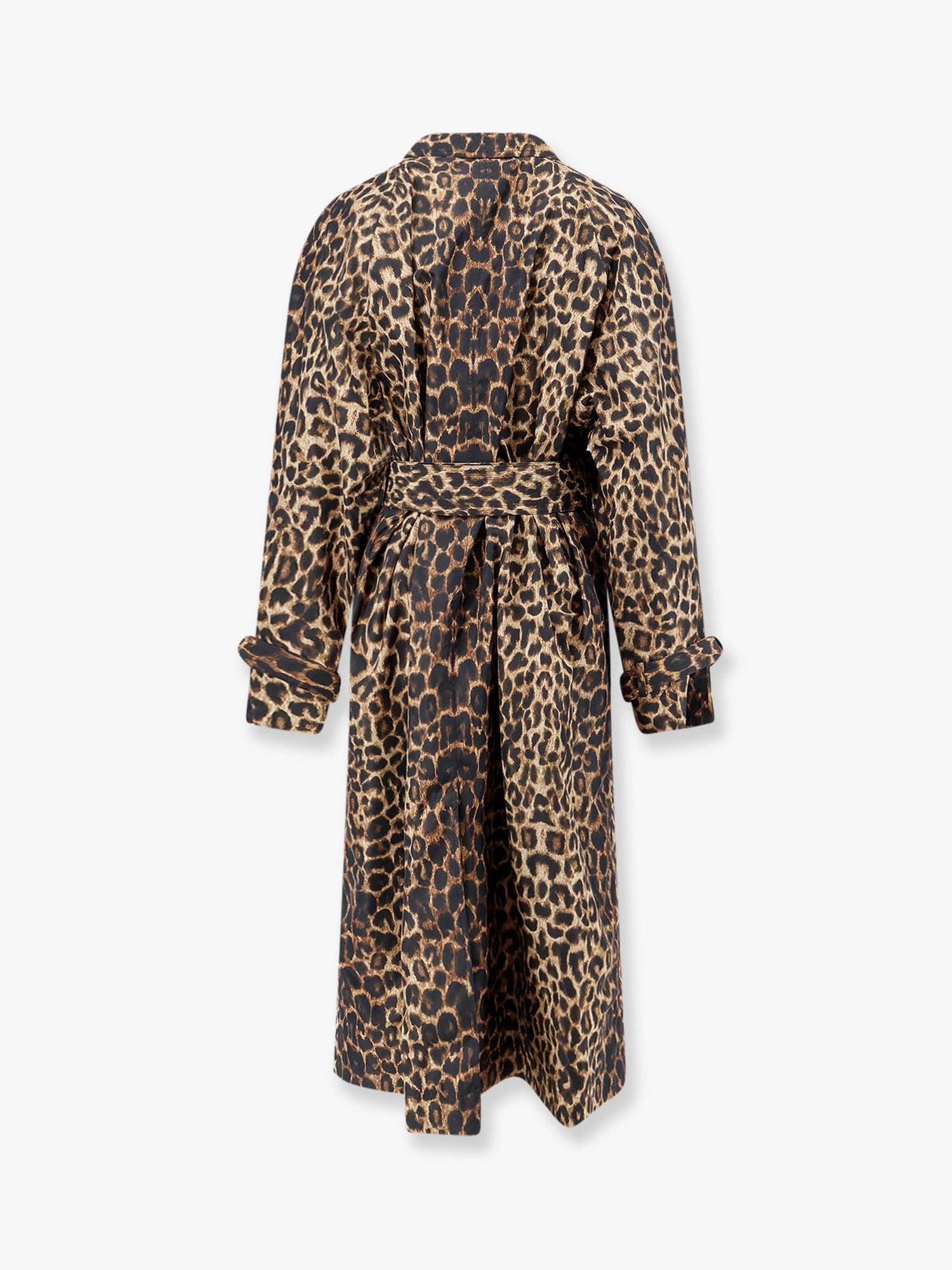 Saint Laurent Women Nylon Trench With Animal Print SAINT LAURENT
