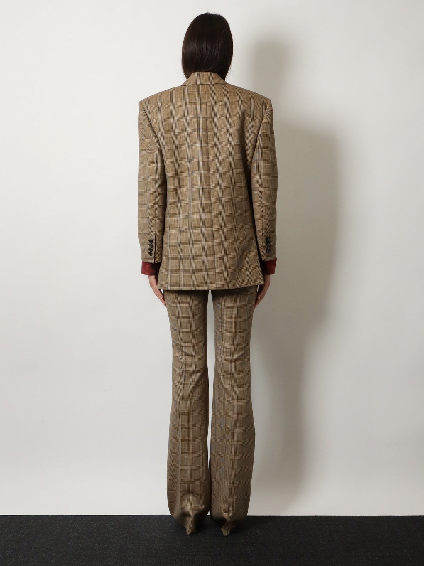 Saint Laurent Women Prince-Of-Wales Certified Wool Blazer SAINT LAURENT