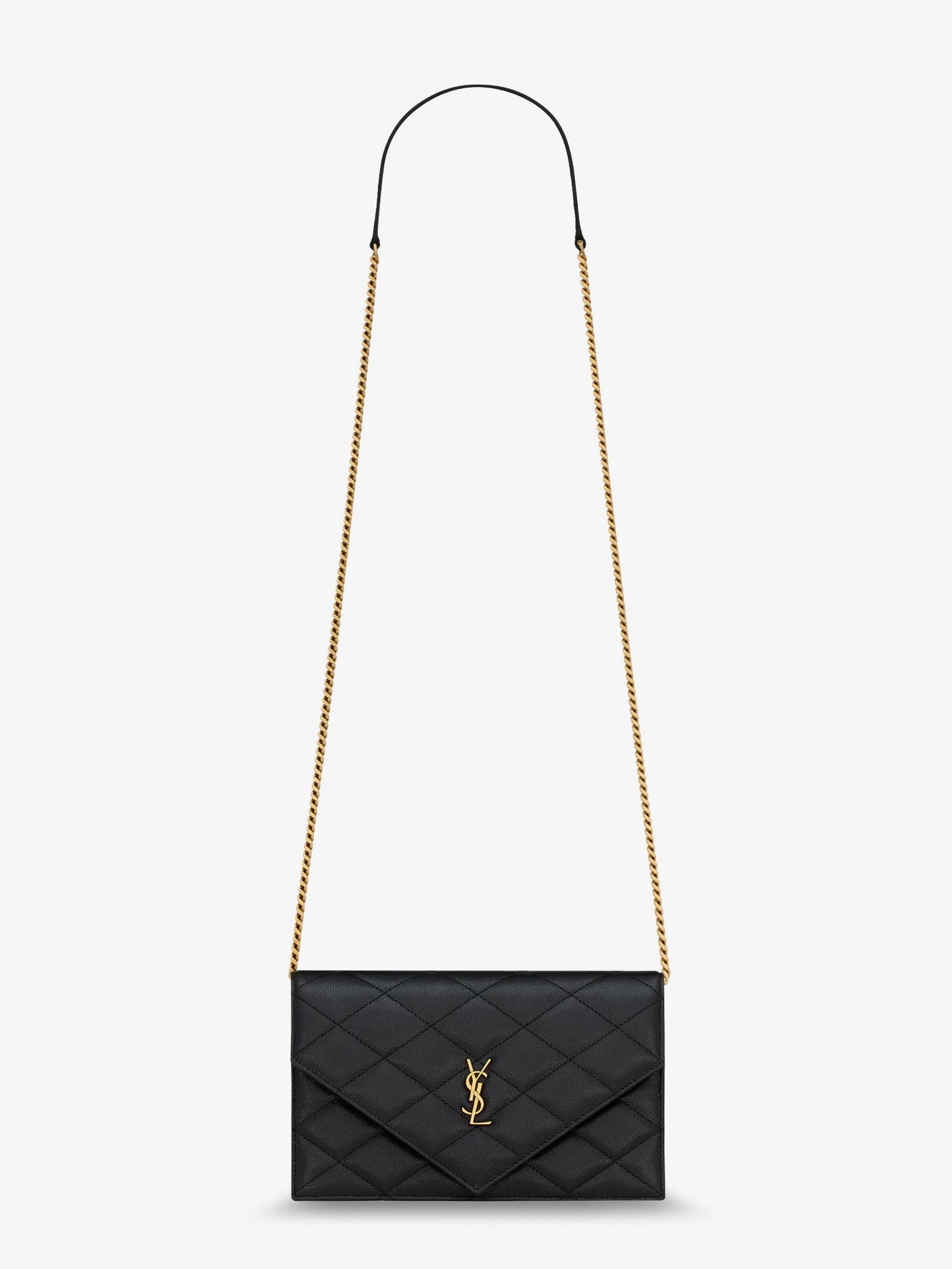 Saint Laurent Women Paris Leather Crossbody Bag With Metal Cassandre Logo SAINT LAURENT
