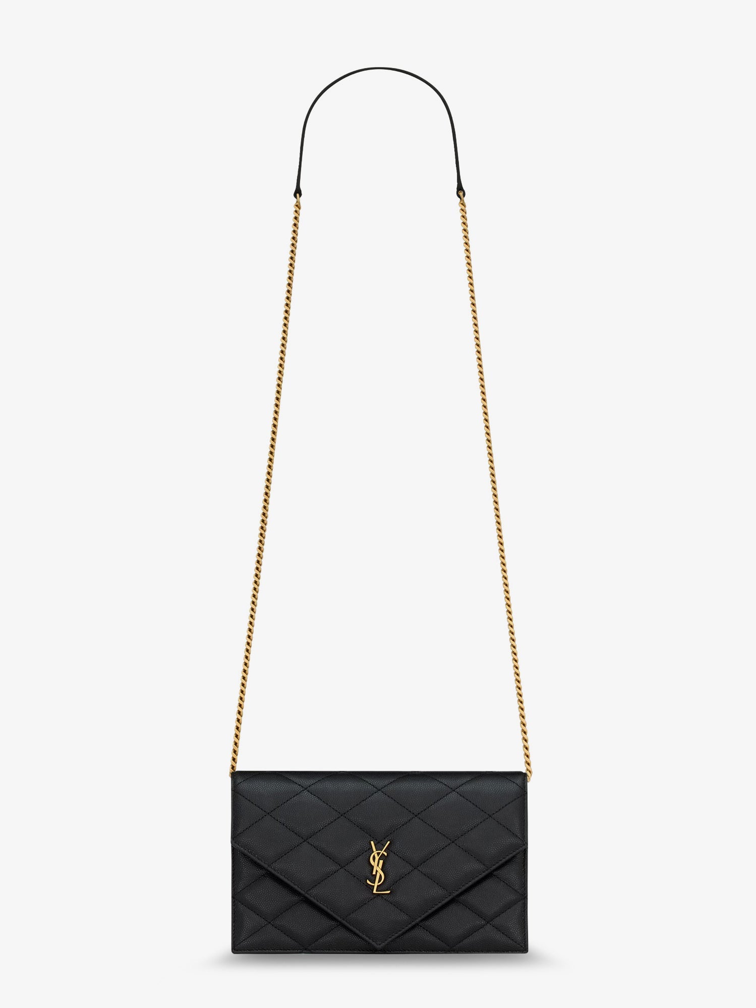 Saint Laurent Women Paris Leather Crossbody Bag With Metal Cassandre Logo SAINT LAURENT