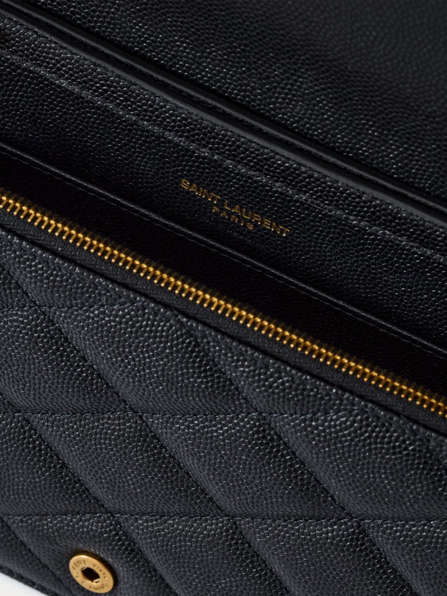 Saint Laurent Women Paris Leather Crossbody Bag With Metal Cassandre Logo SAINT LAURENT