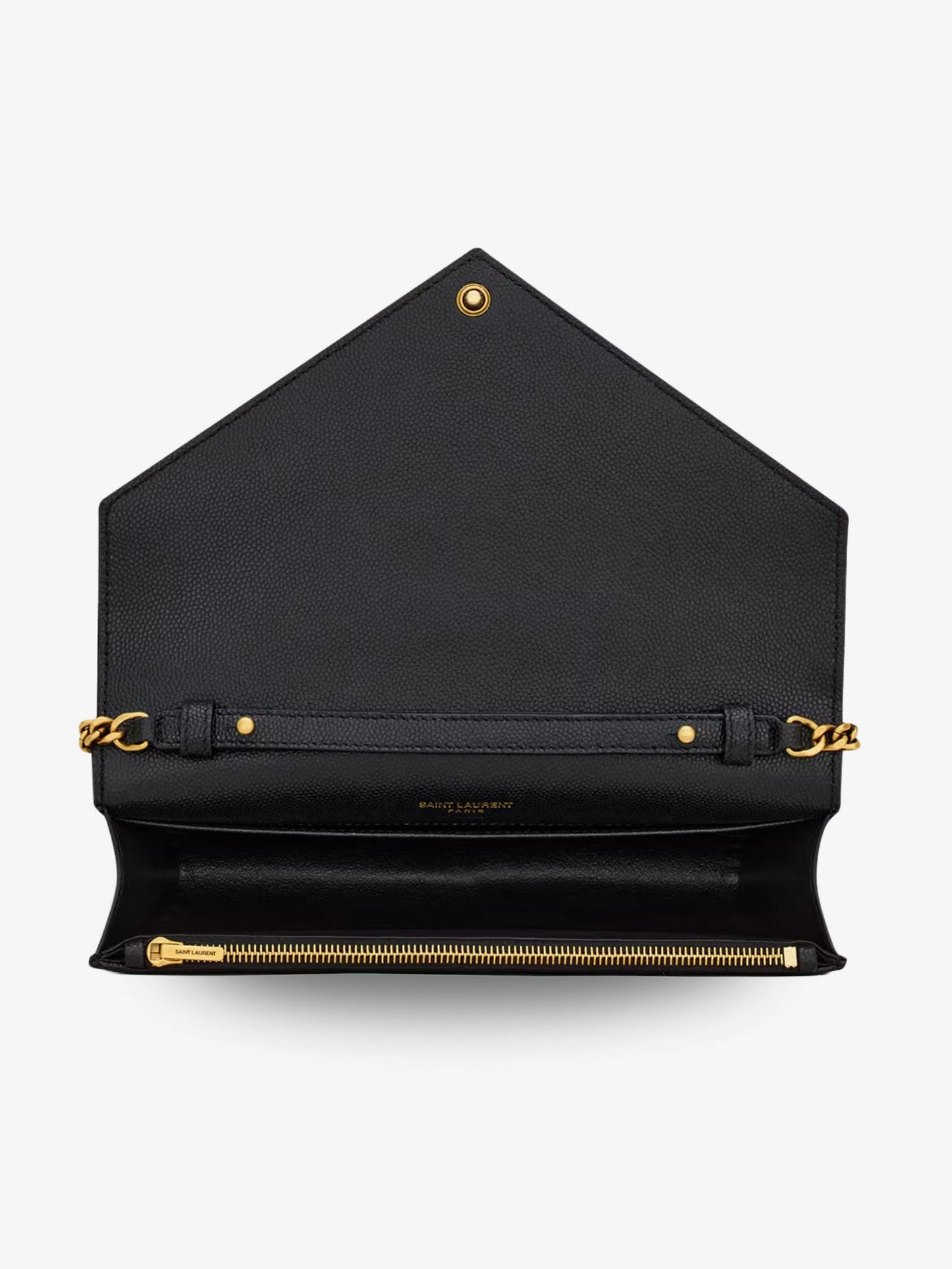 Saint Laurent Women Paris Leather Crossbody Bag With Metal Cassandre Logo SAINT LAURENT