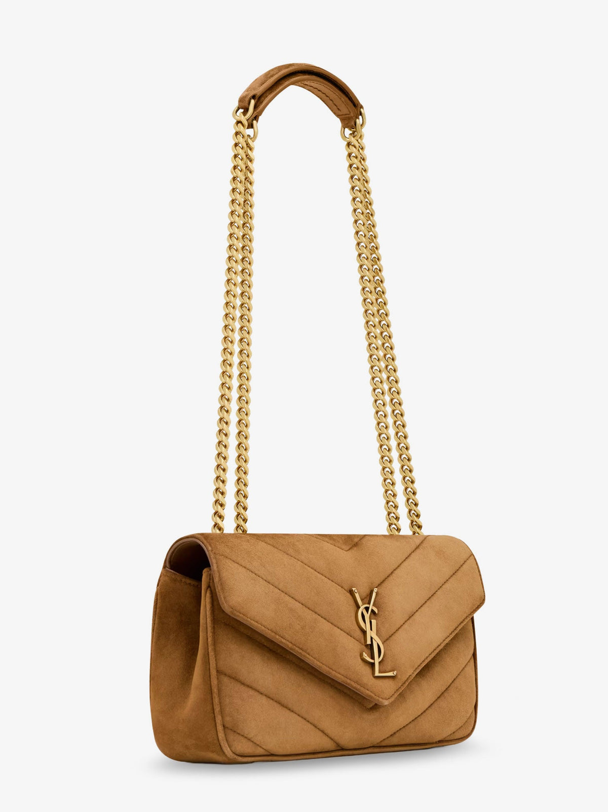 Saint Laurent Women Loulou Leather Shoulder Bag With Metal Cassandre Logo SAINT LAURENT