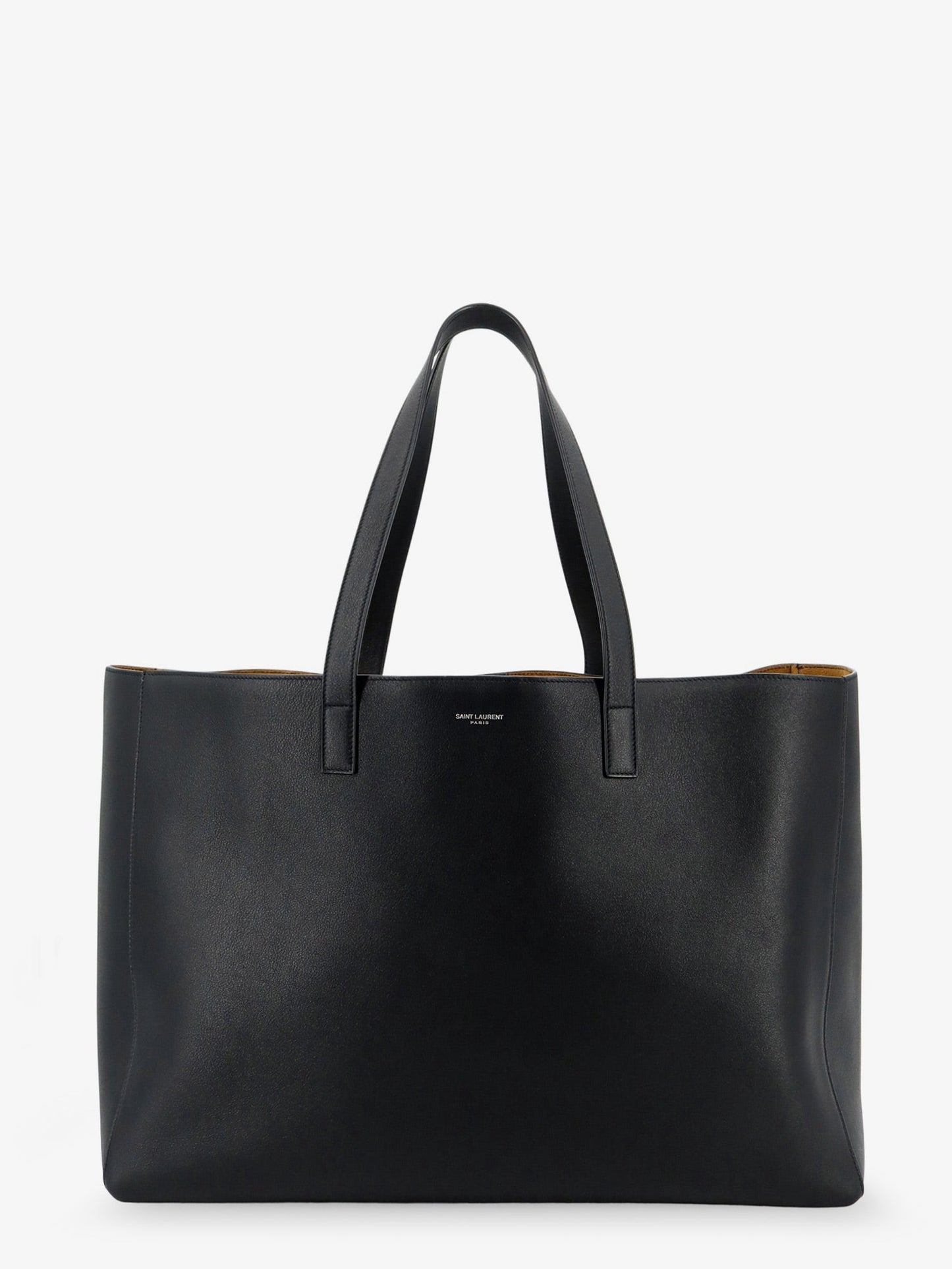 Saint Laurent Men Leather Shopping Bag With Front Logo SAINT LAURENT